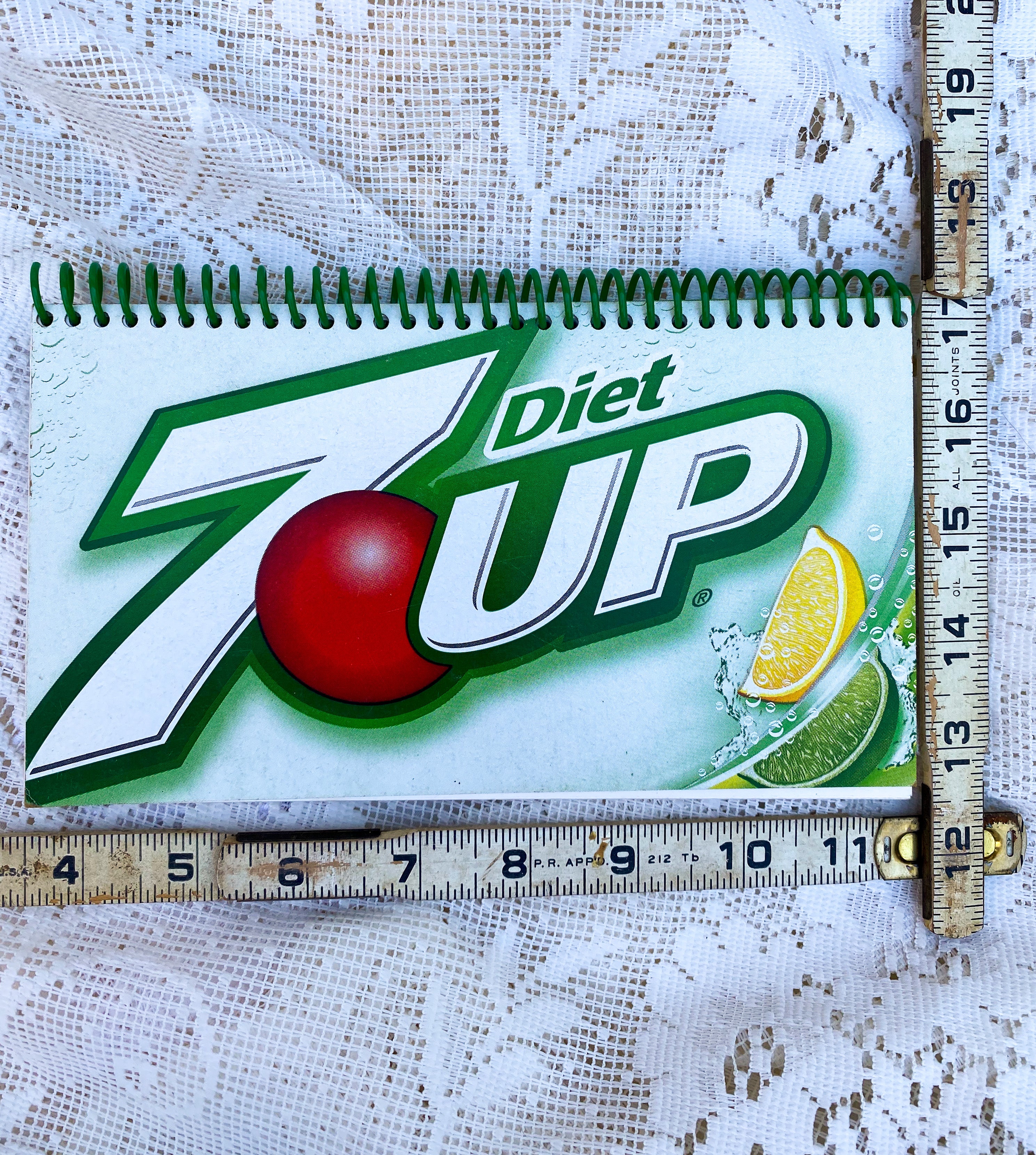 Diet 7UP Upcycled Spiral Notebook