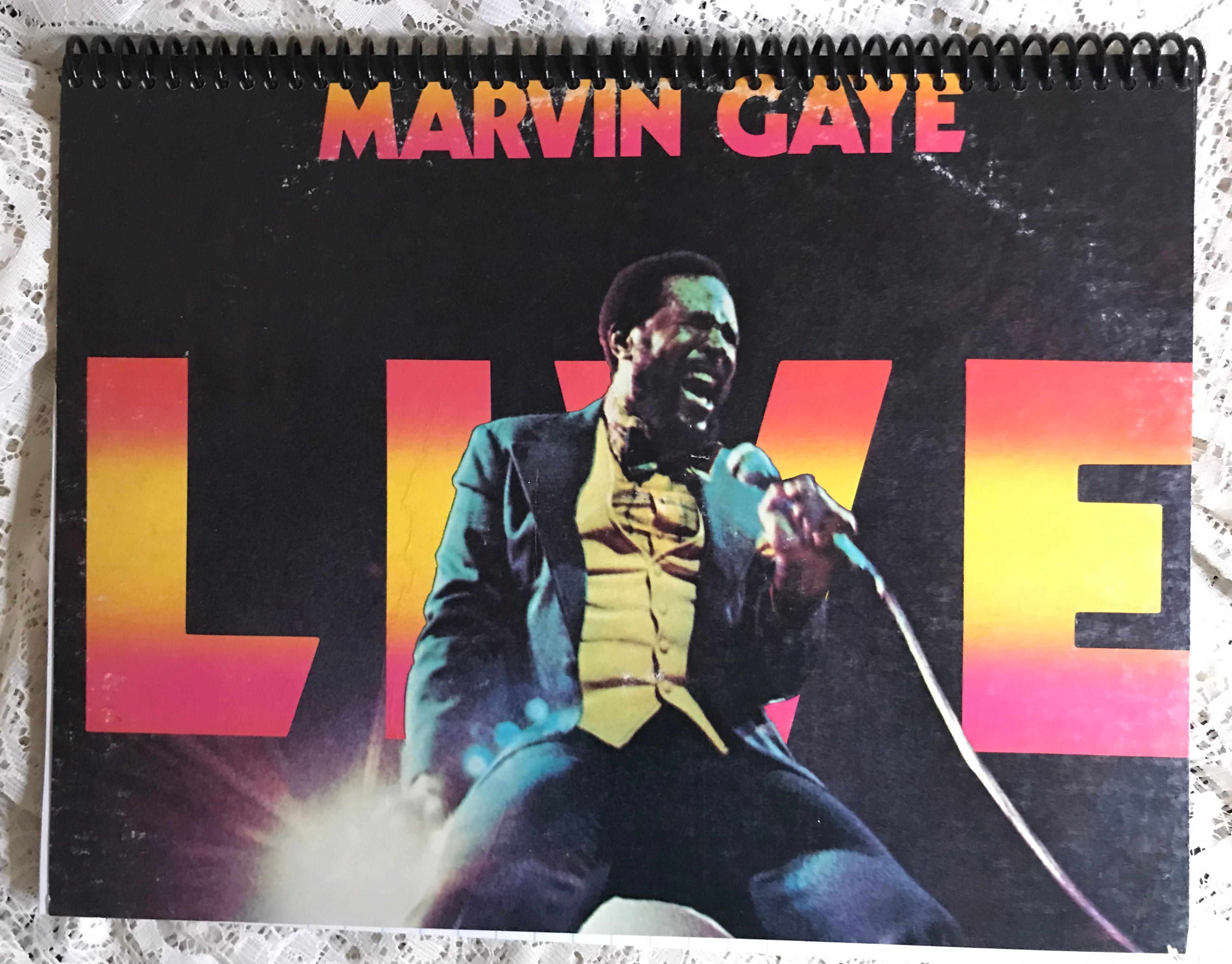 Marvin Gaye  at the London Palladium Album Cover Notebook