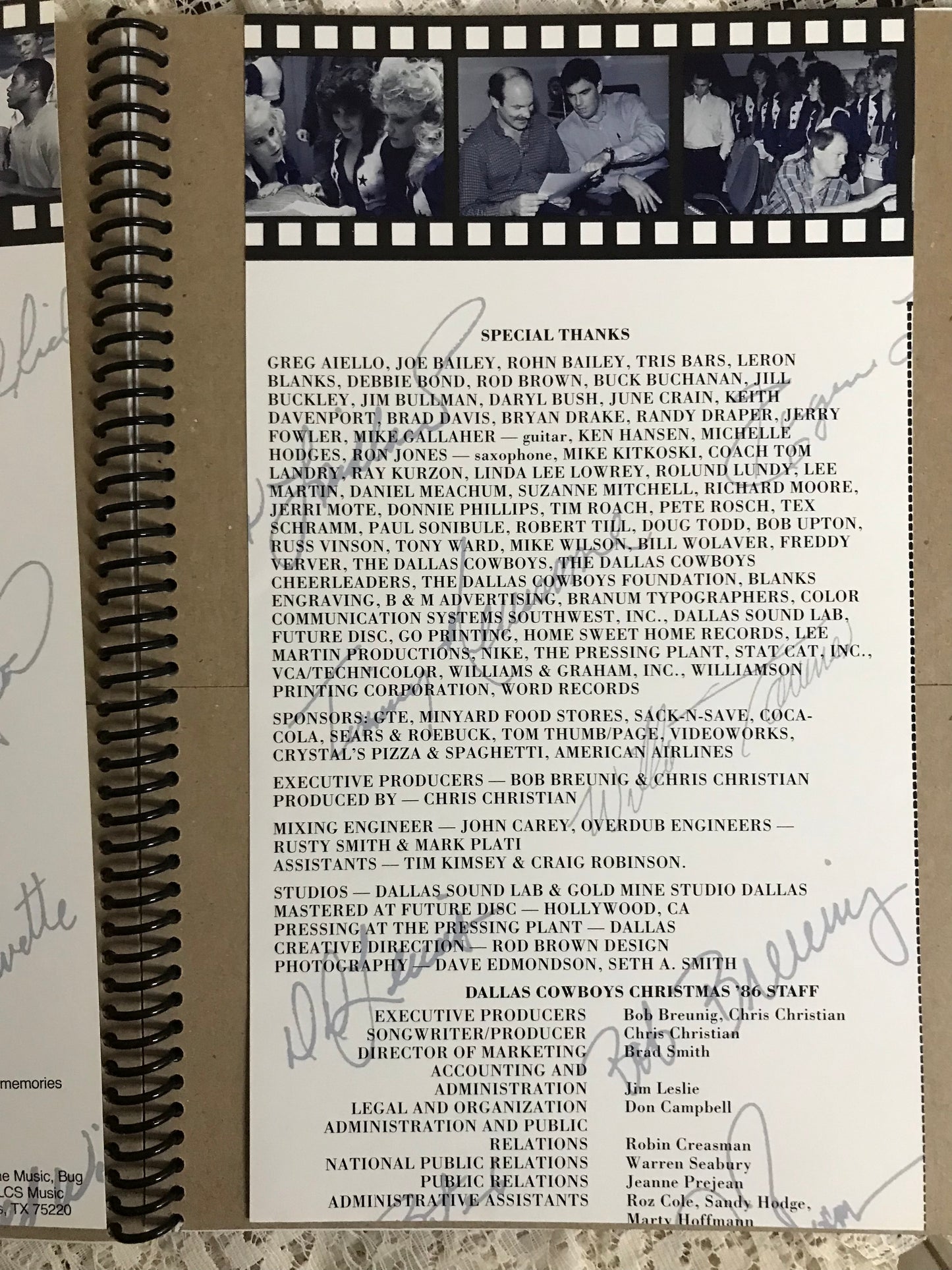 Dallas Cowboys Album Cover Notebook