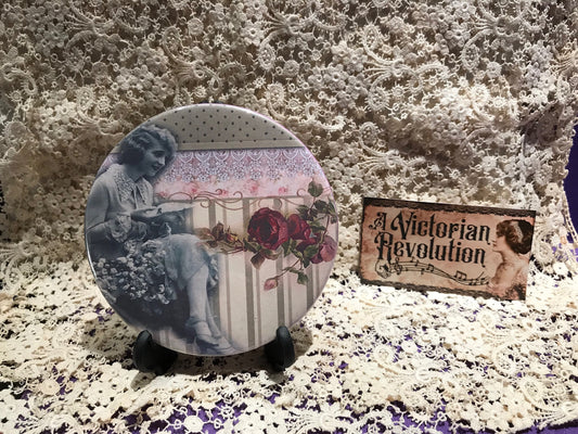 Pocket Mirror- Rosebud