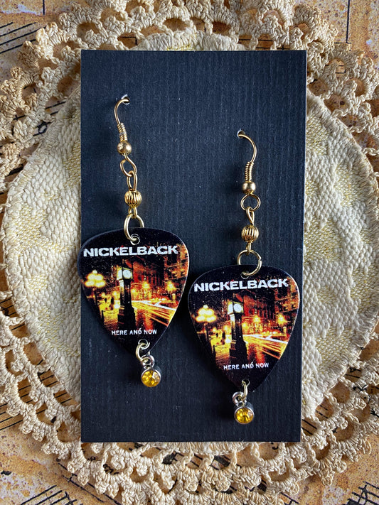 Guitar Pick Earrings - Nickelback