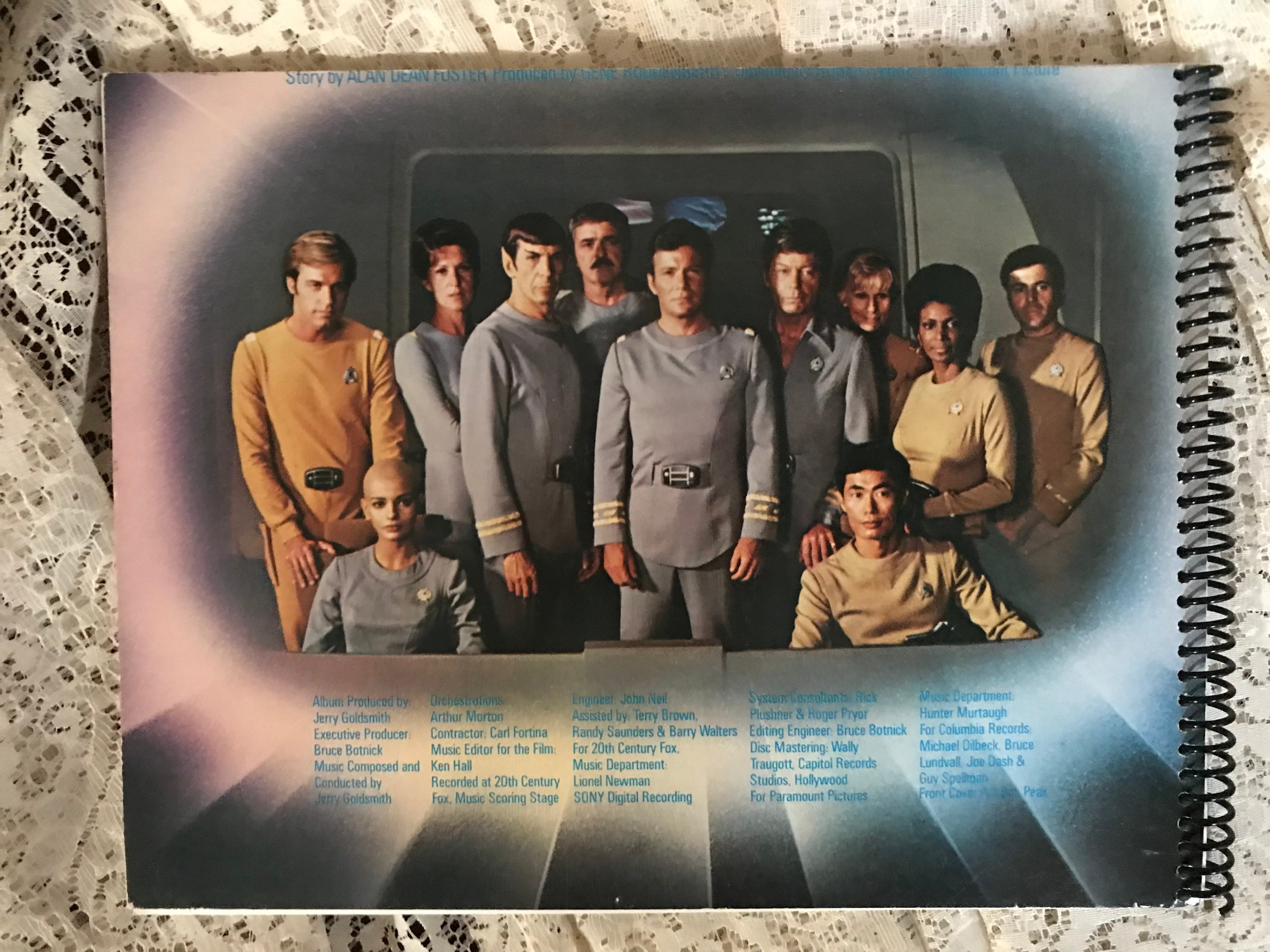 Star Trek The Motion Picture Album Cover Notebook