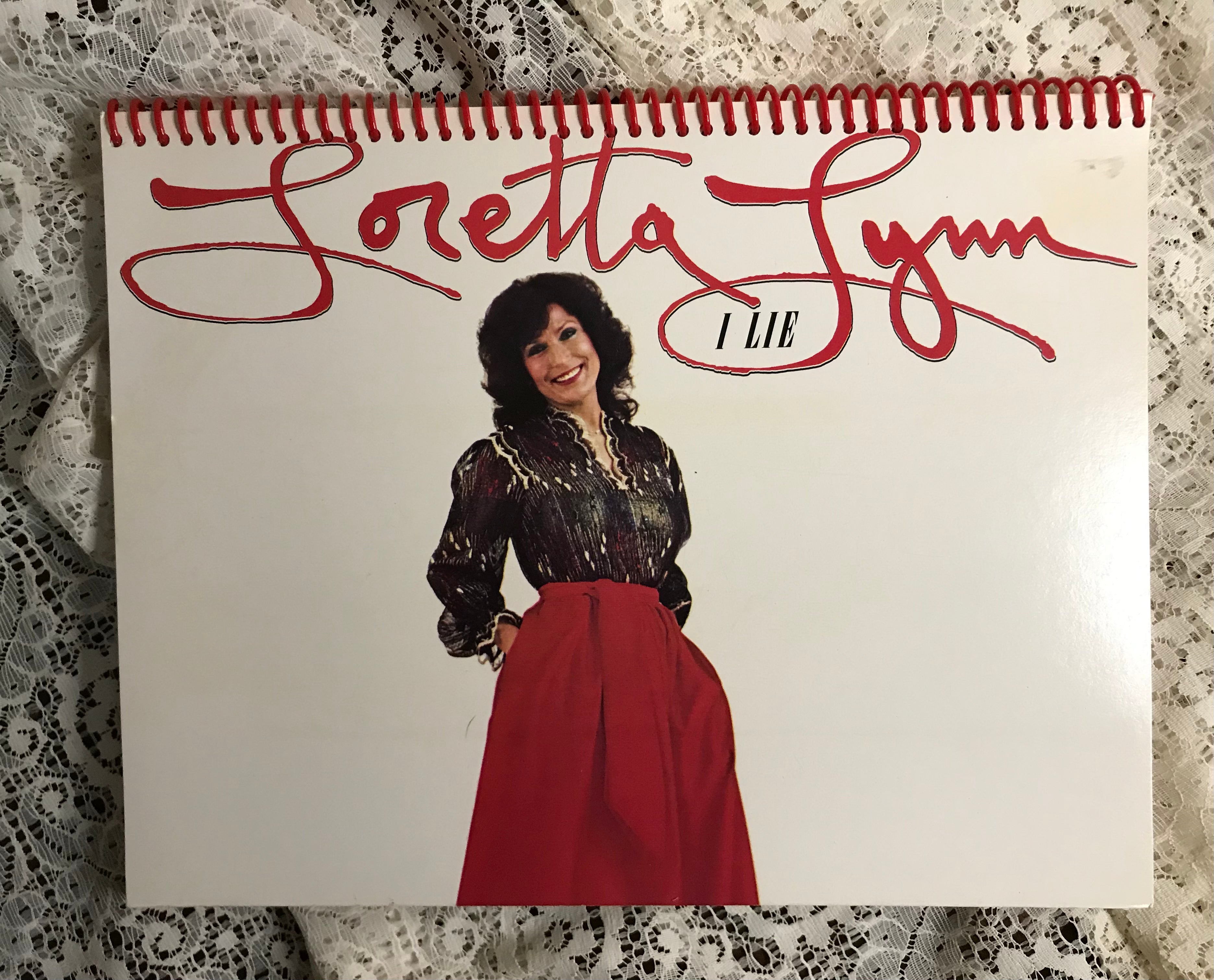 Loretta Lynn I Lie Album Cover Notebook