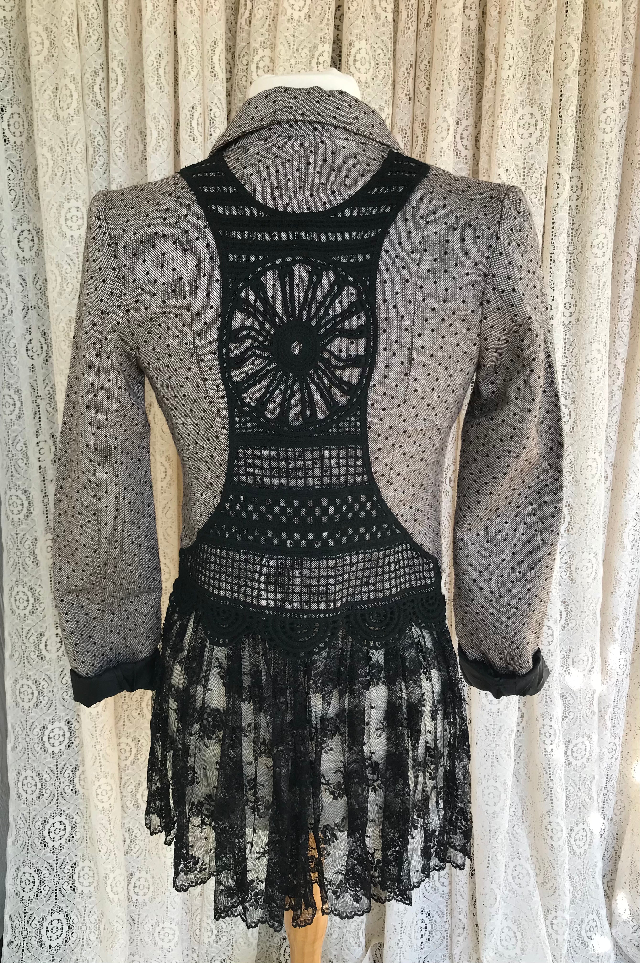 Jacket With Lace Skirt- X-SMALL