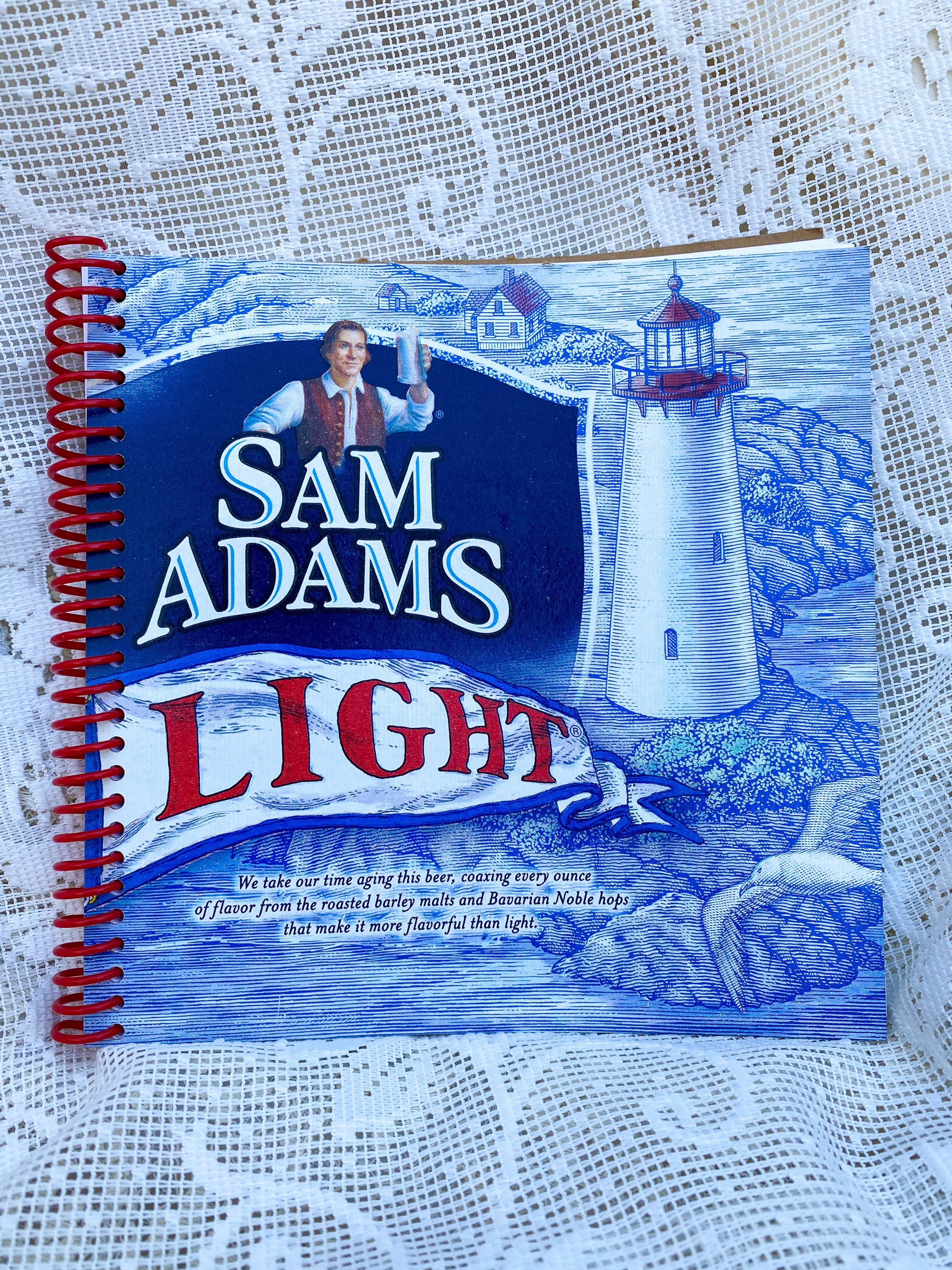 Samuel Adams Light Recycled Beer Carton Notebook