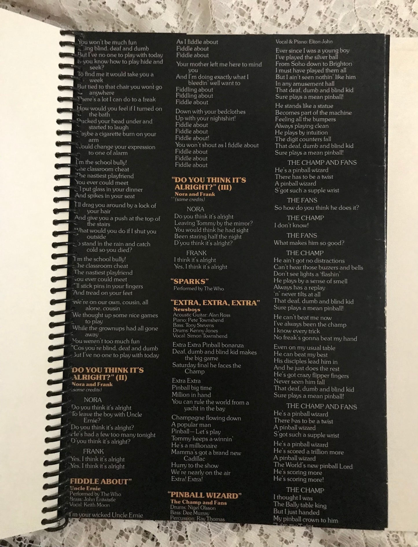 Tommy Album Cover Notebook