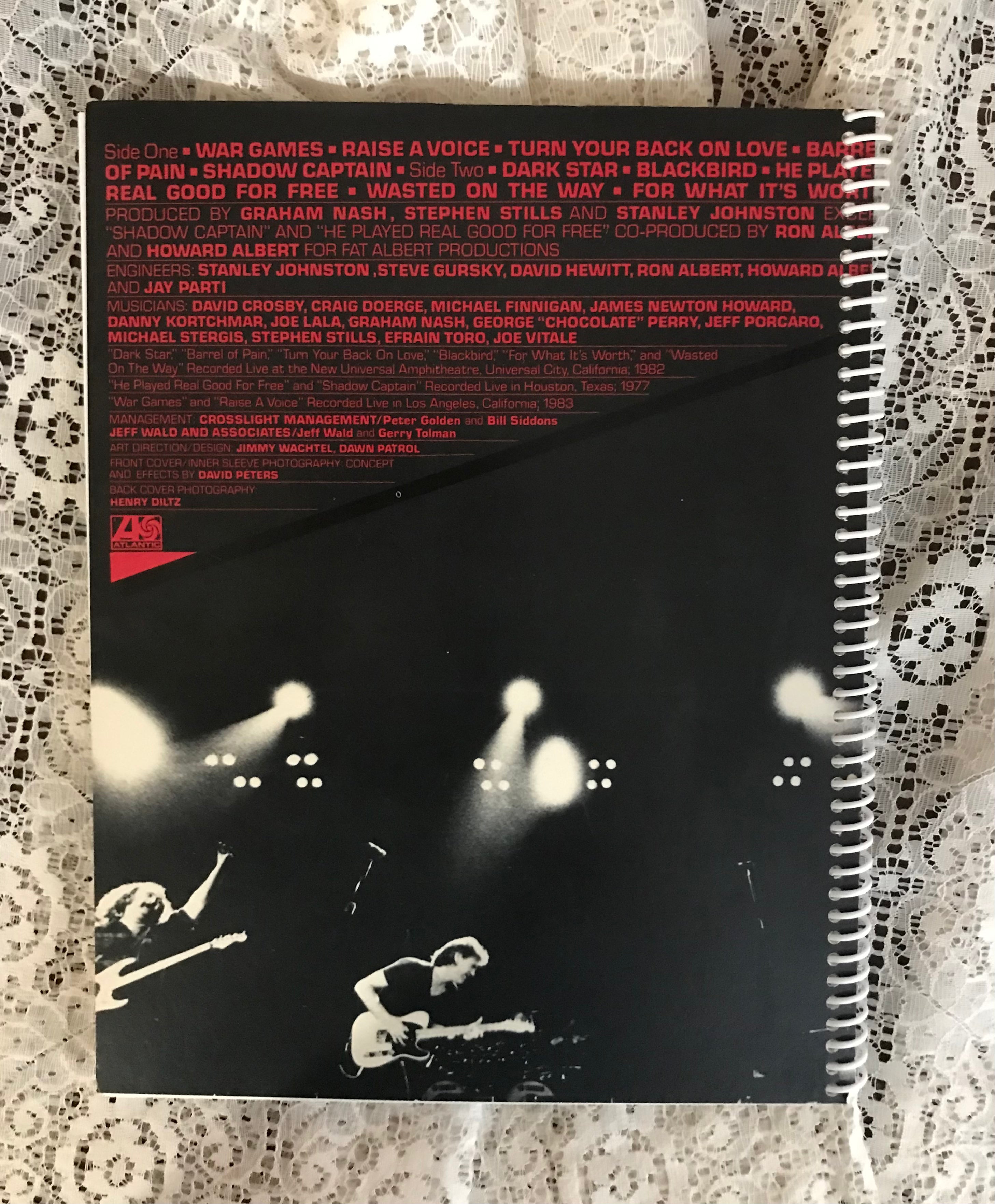 Crosby Stills and Nash Allies Album Cover Notebook