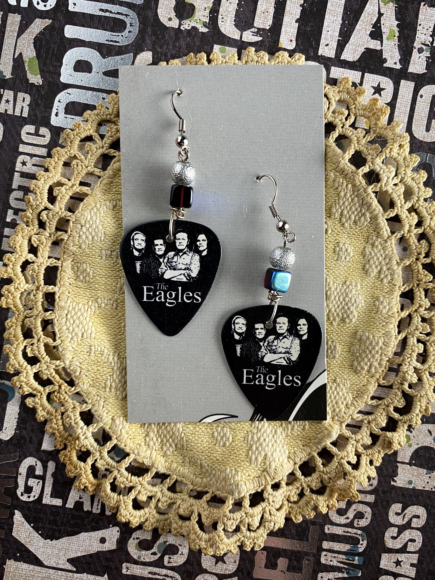 Guitar Pick Earrings - The Eagles