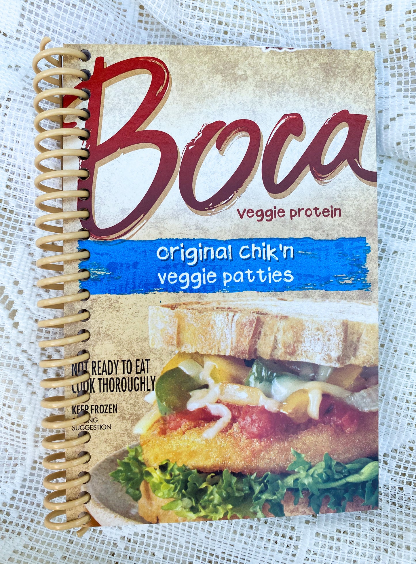 Boca Chik’n Patties Recycled Notebook