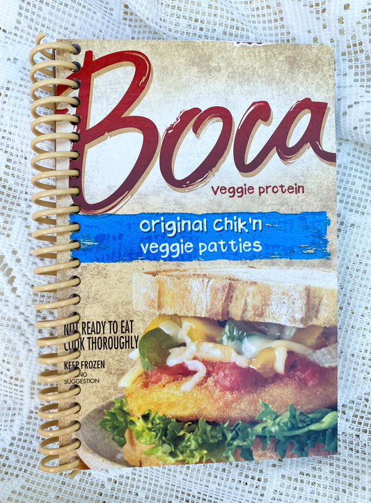 Boca Chik’n Patties Recycled Notebook