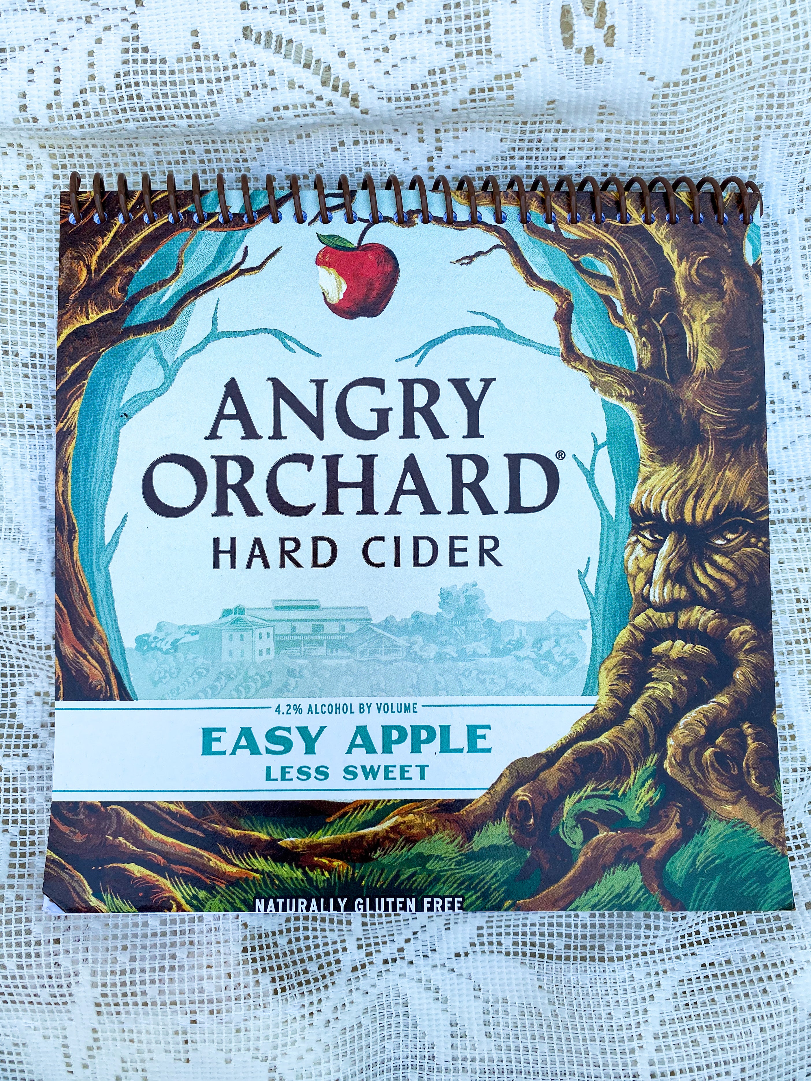 Angry Orchard Easy Apple Recycled Beer Carton Notebook