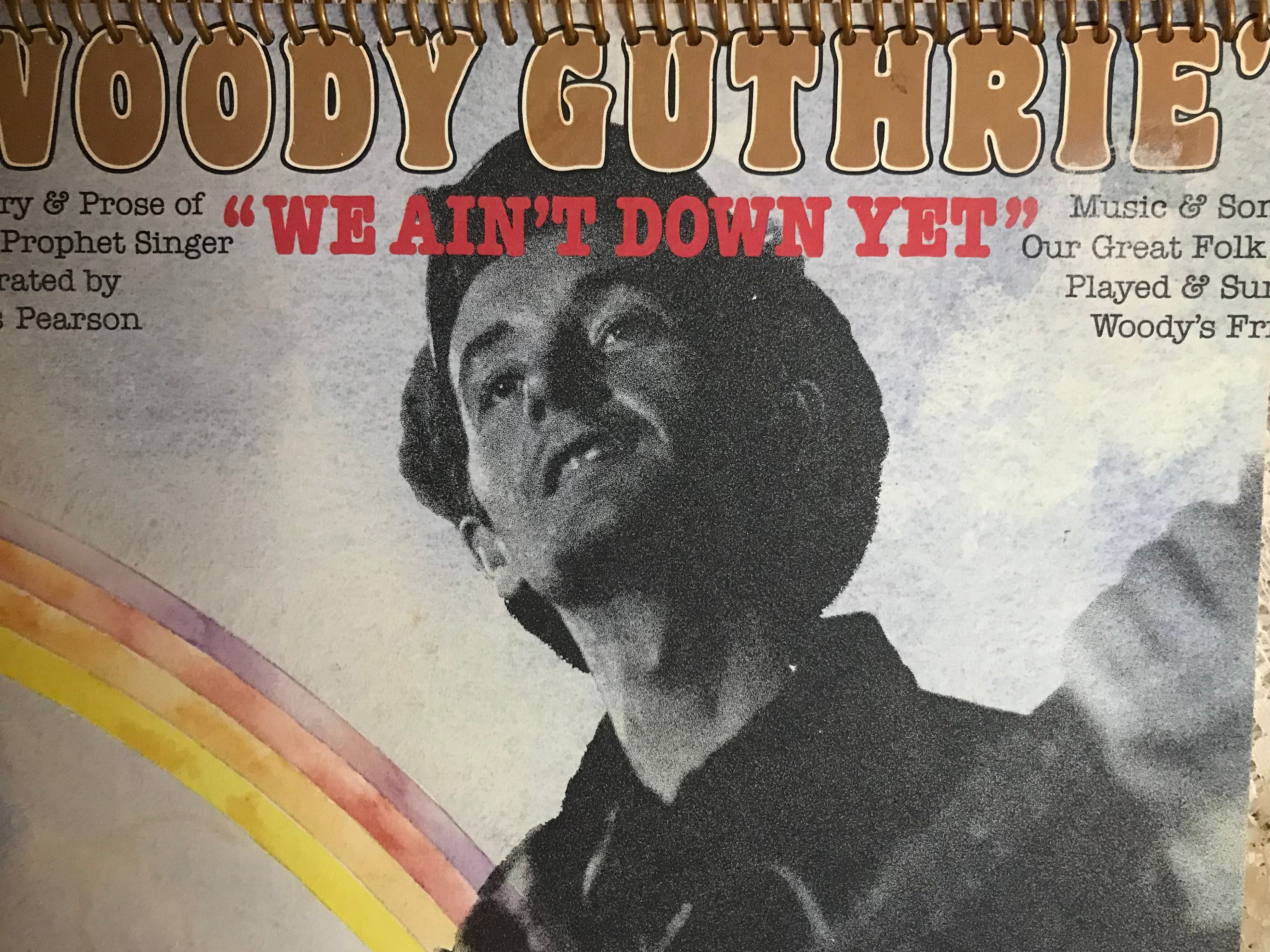 Woody Guthrie Album We Ain’t Down Yet Cover Notebook