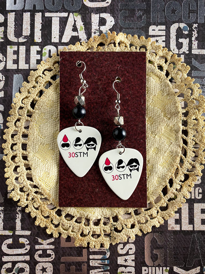Guitar Pick Earrings - 30 Seconds to Mars