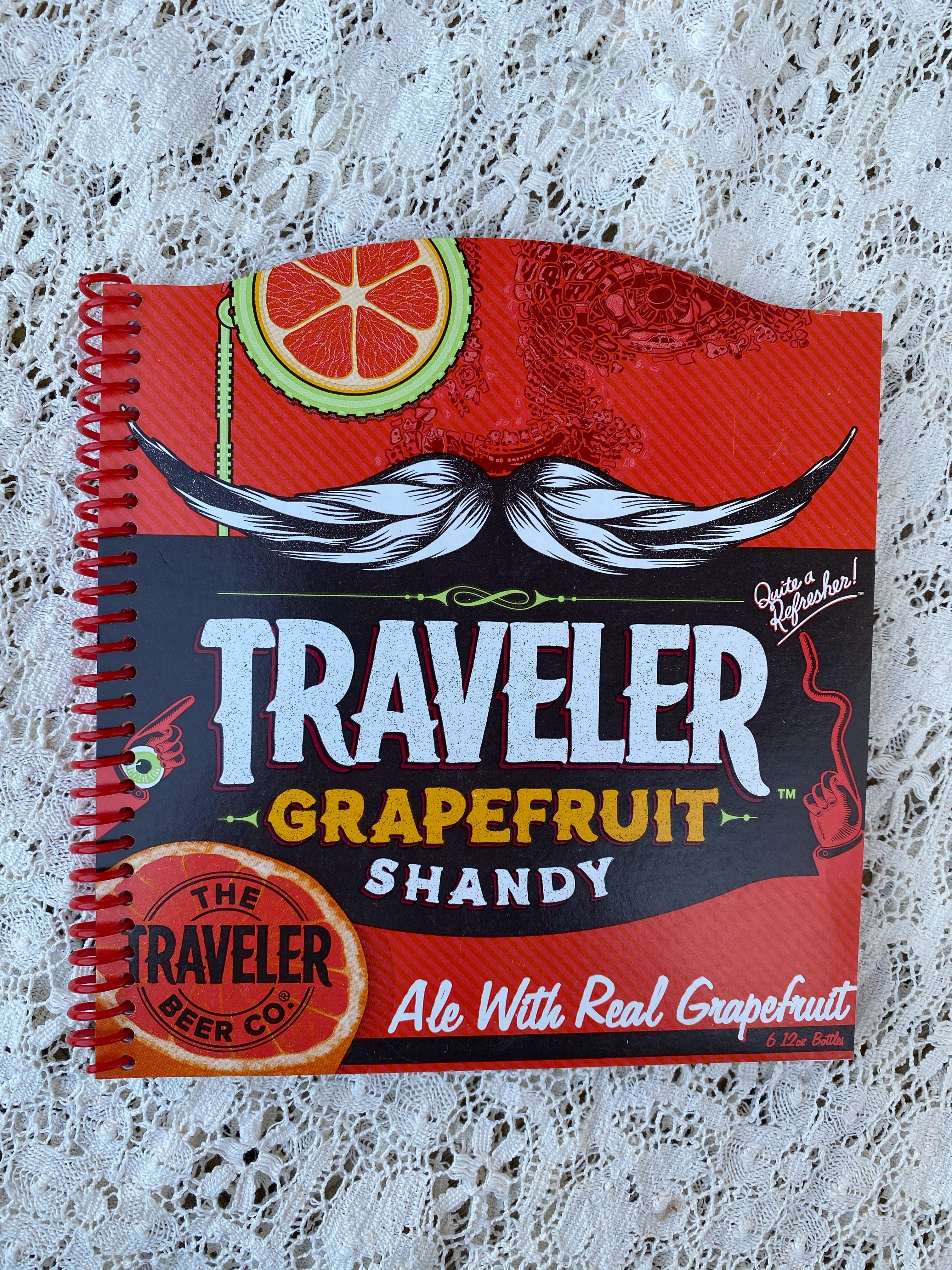 Traveler Grapefruit Shandy Recycled Beer Carton Notebook