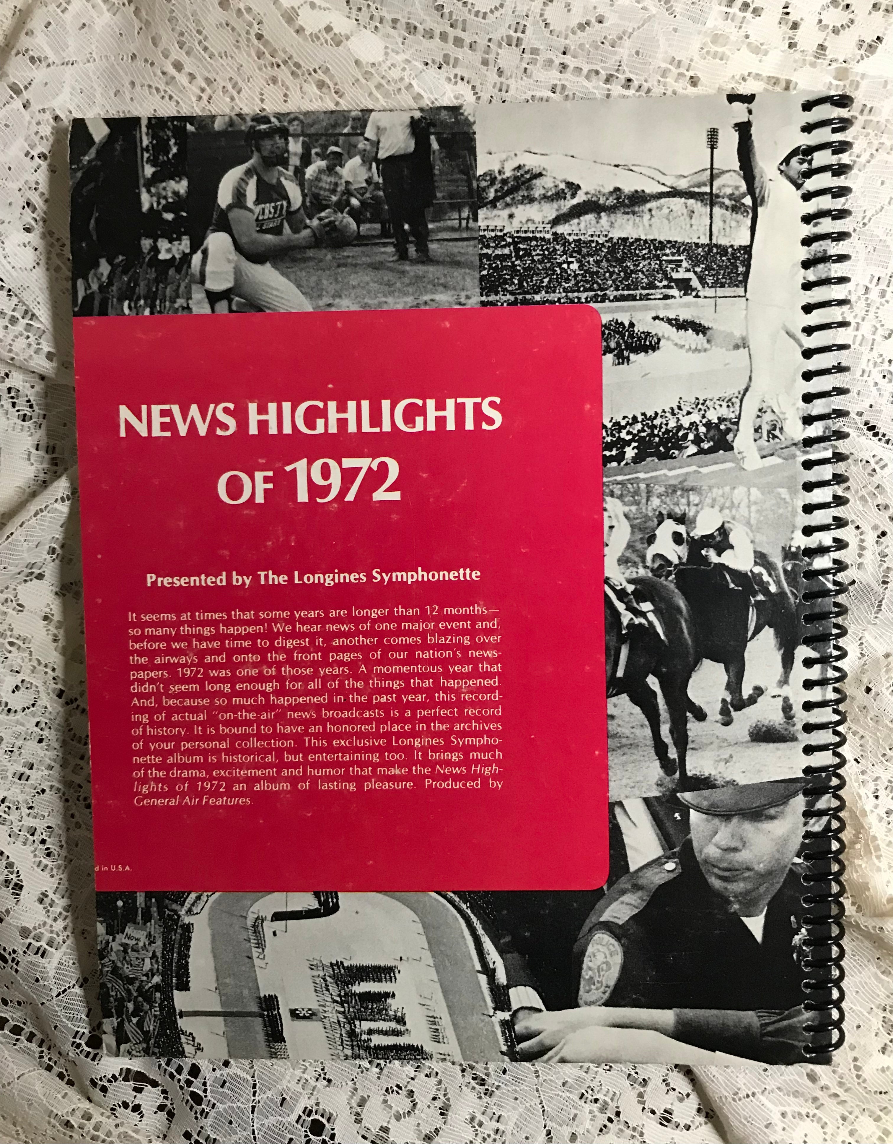 1972 In Review Album Cover Notebook