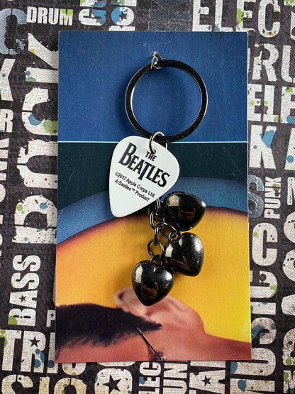 Guitar Pick Key Ring - The Beatles