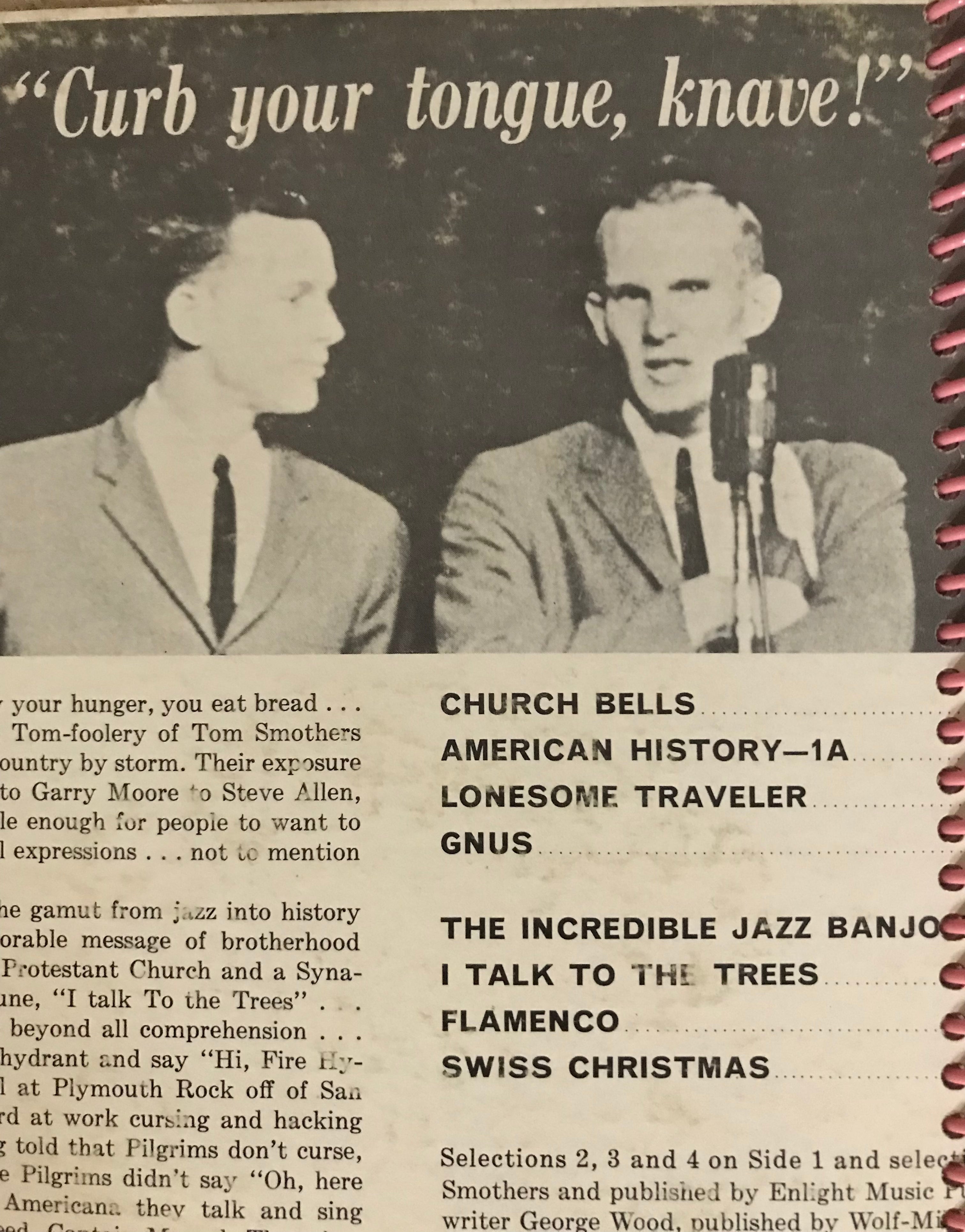 Smothers Brothers Album Cover Notebook