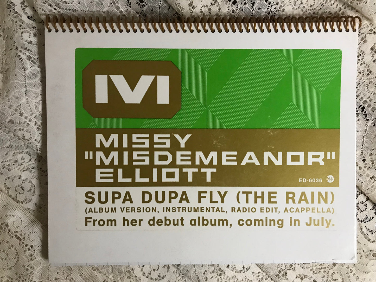 Missy Elliott Album Cover Notebook