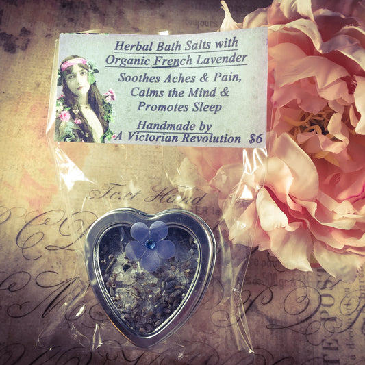 Herbal Bath Salts with Organic Lavender