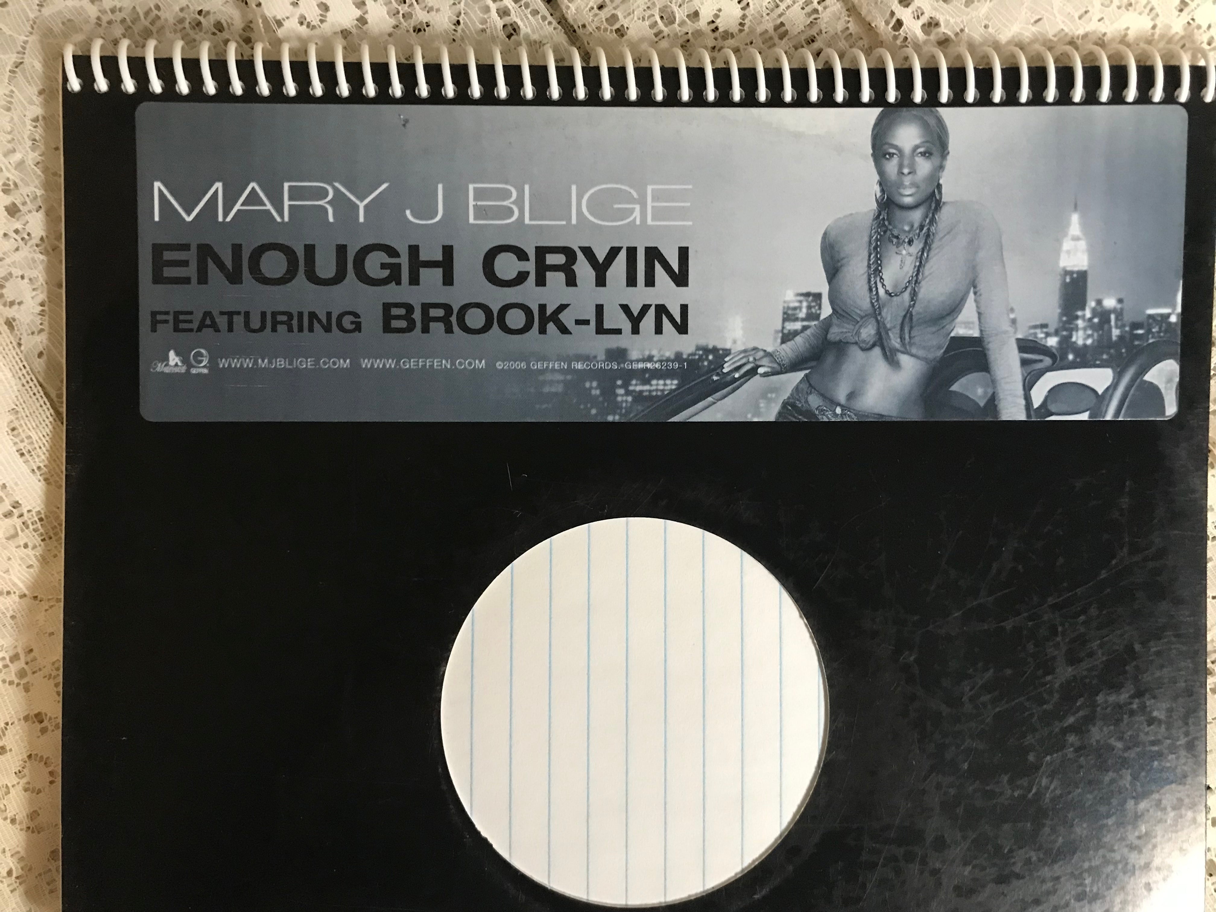 Mary J Blige Album Cover Notebook