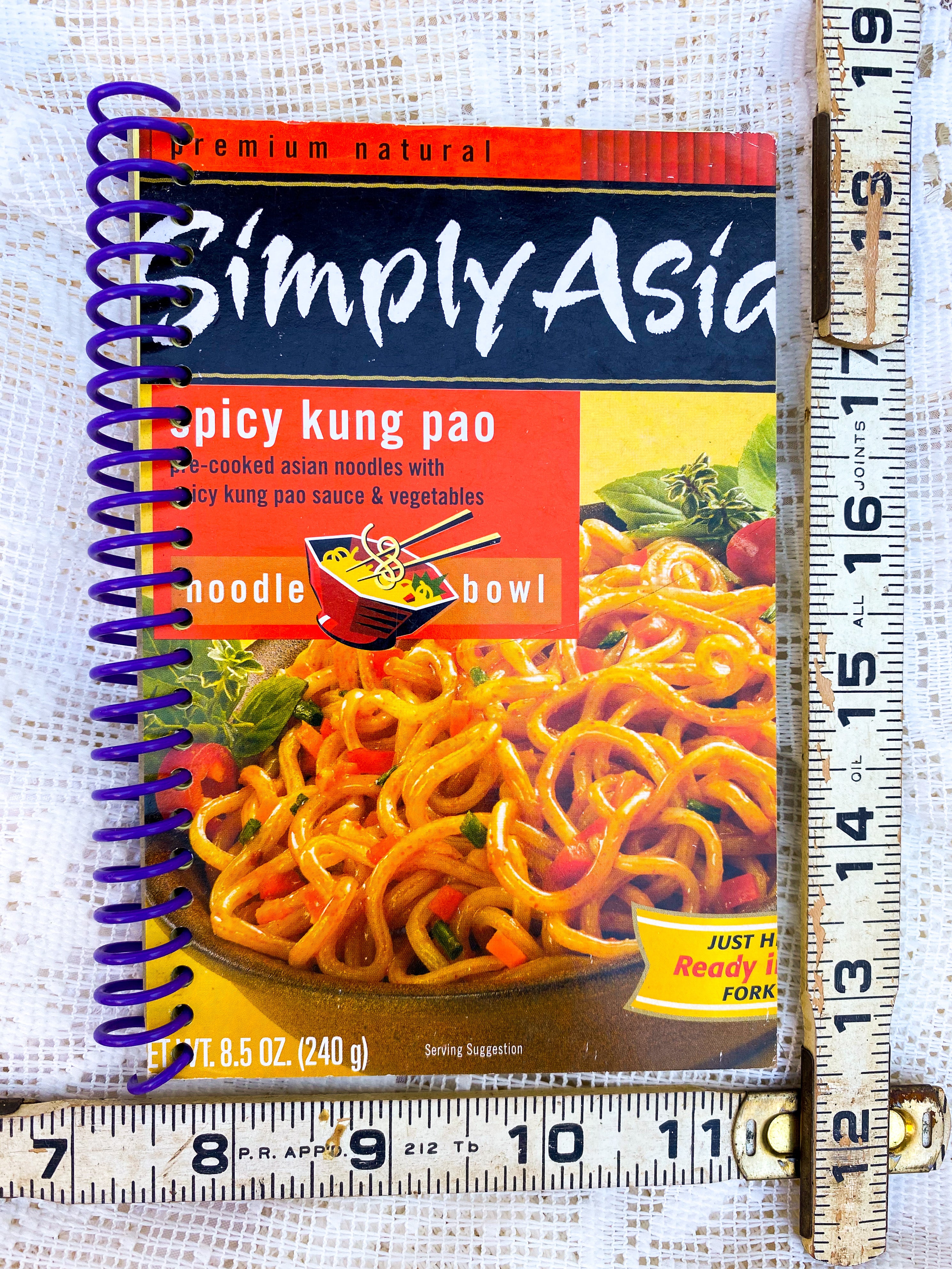 Simply Asia Noodle Bowl Upcycled Spiral Notebook