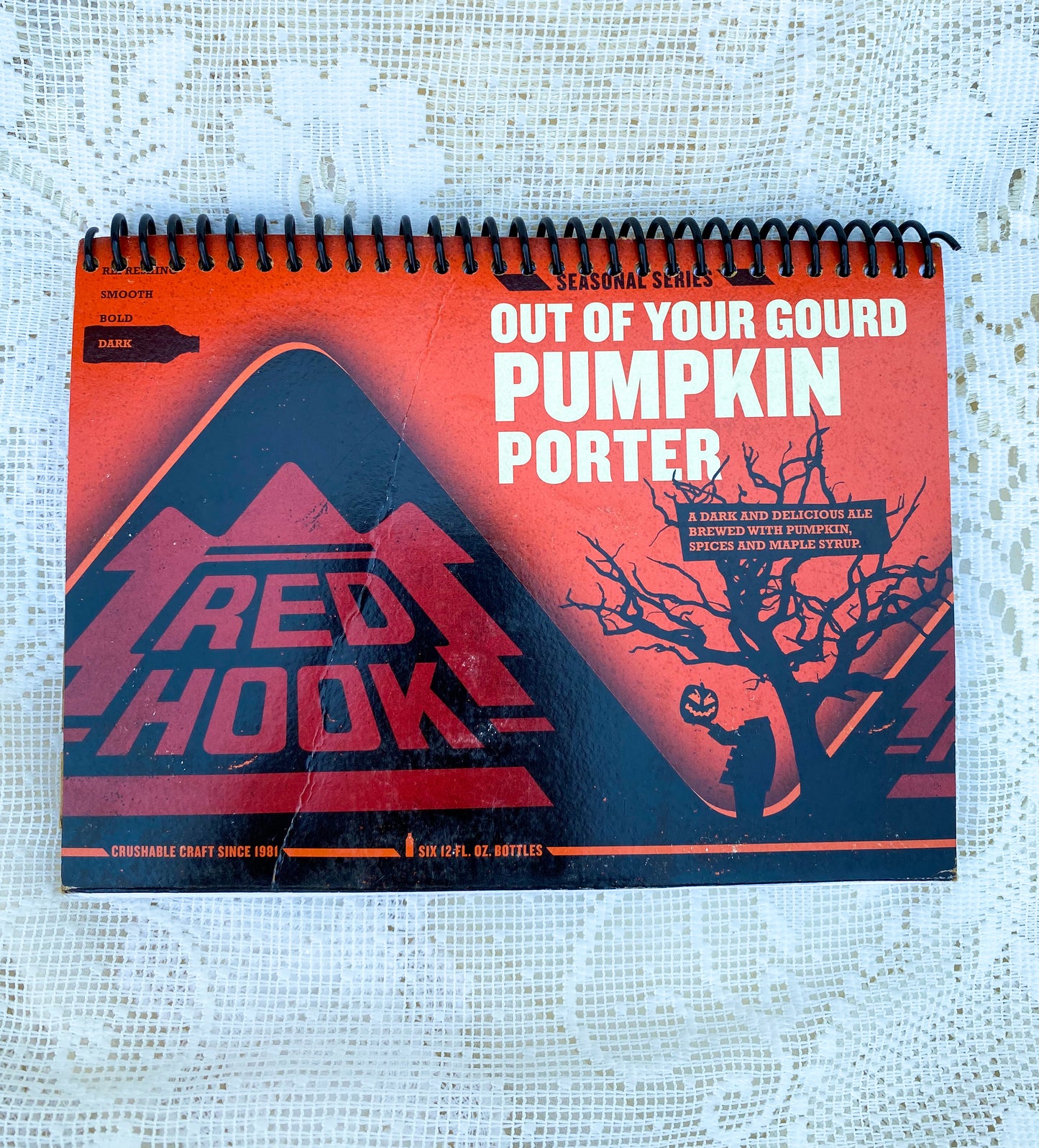 Red Hook Pumpkin Porter Recycled Beer Carton Notebook