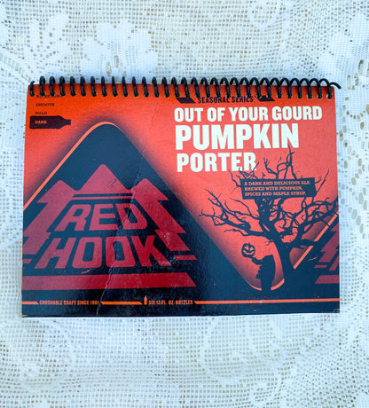 Red Hook Pumpkin Porter Recycled Beer Carton Notebook