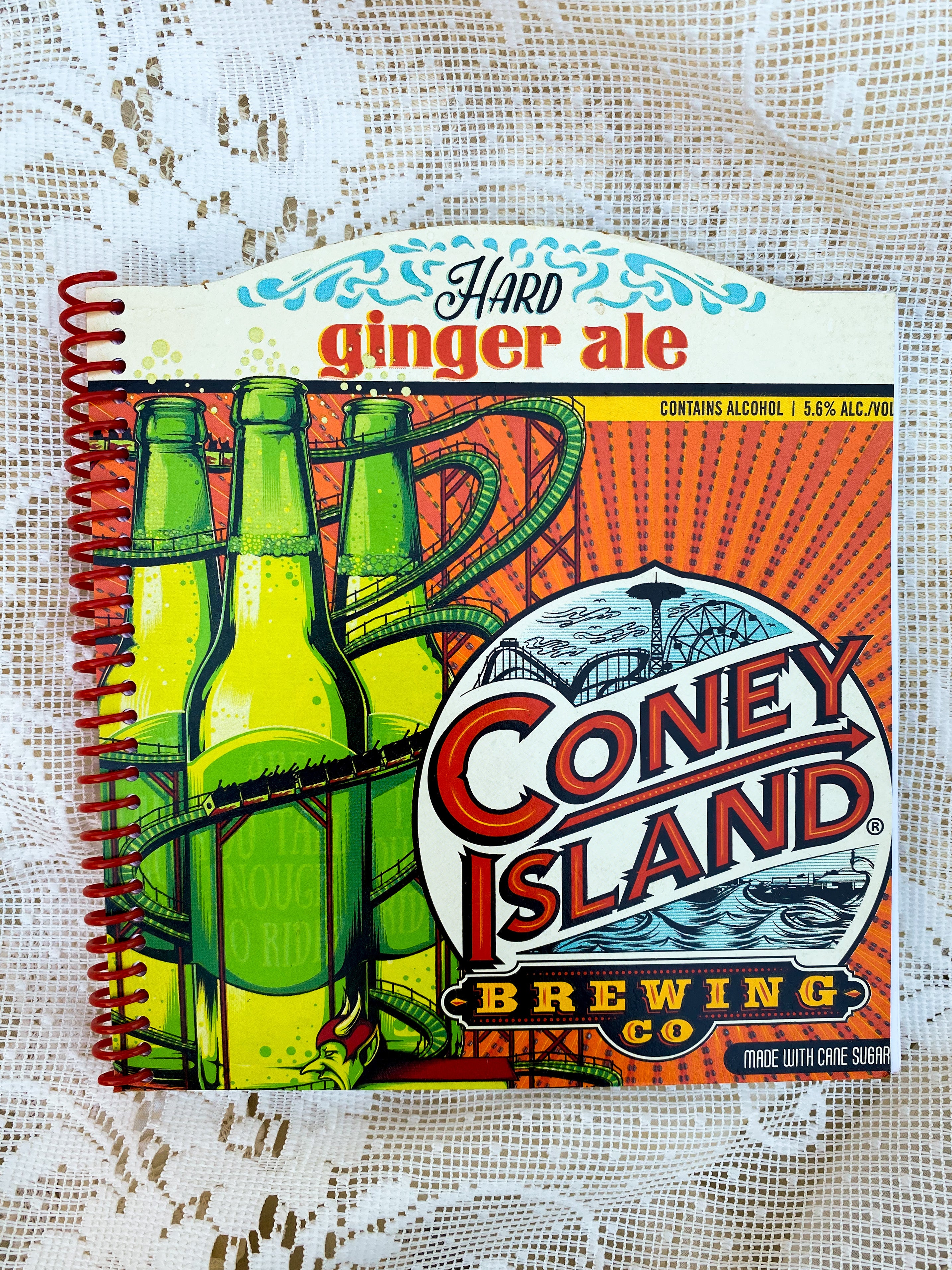 Coney Island Recycled Beer Carton Notebook