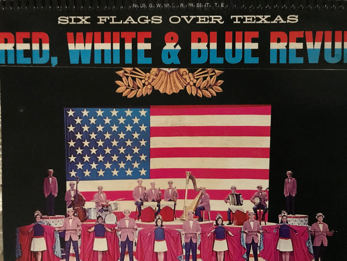 1969 Six Flags Red White and Blue Album Cover Notebook
