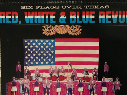 1969 Six Flags Red White and Blue Album Cover Notebook