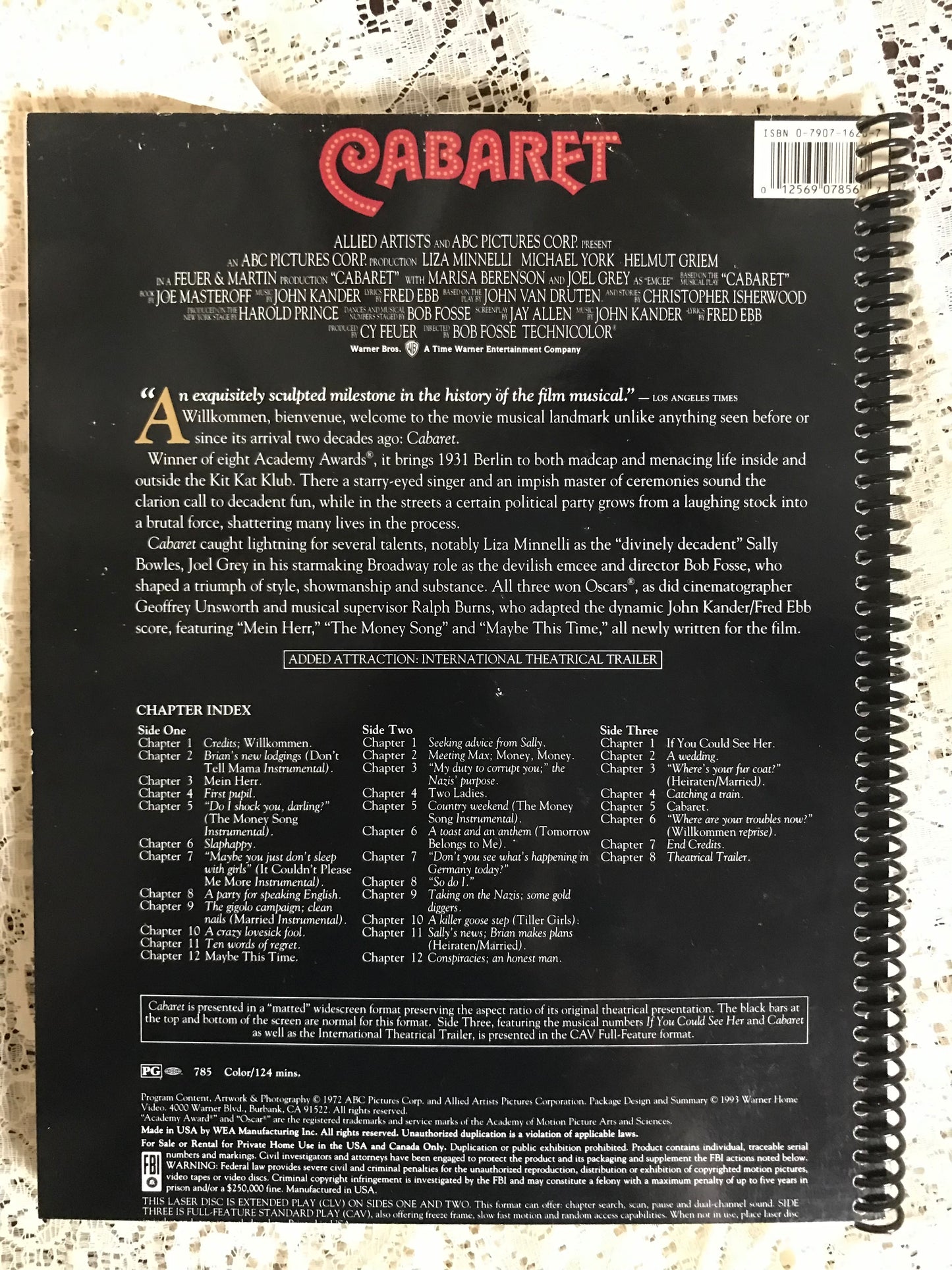 Cabaret the Musical Album Cover Notebook