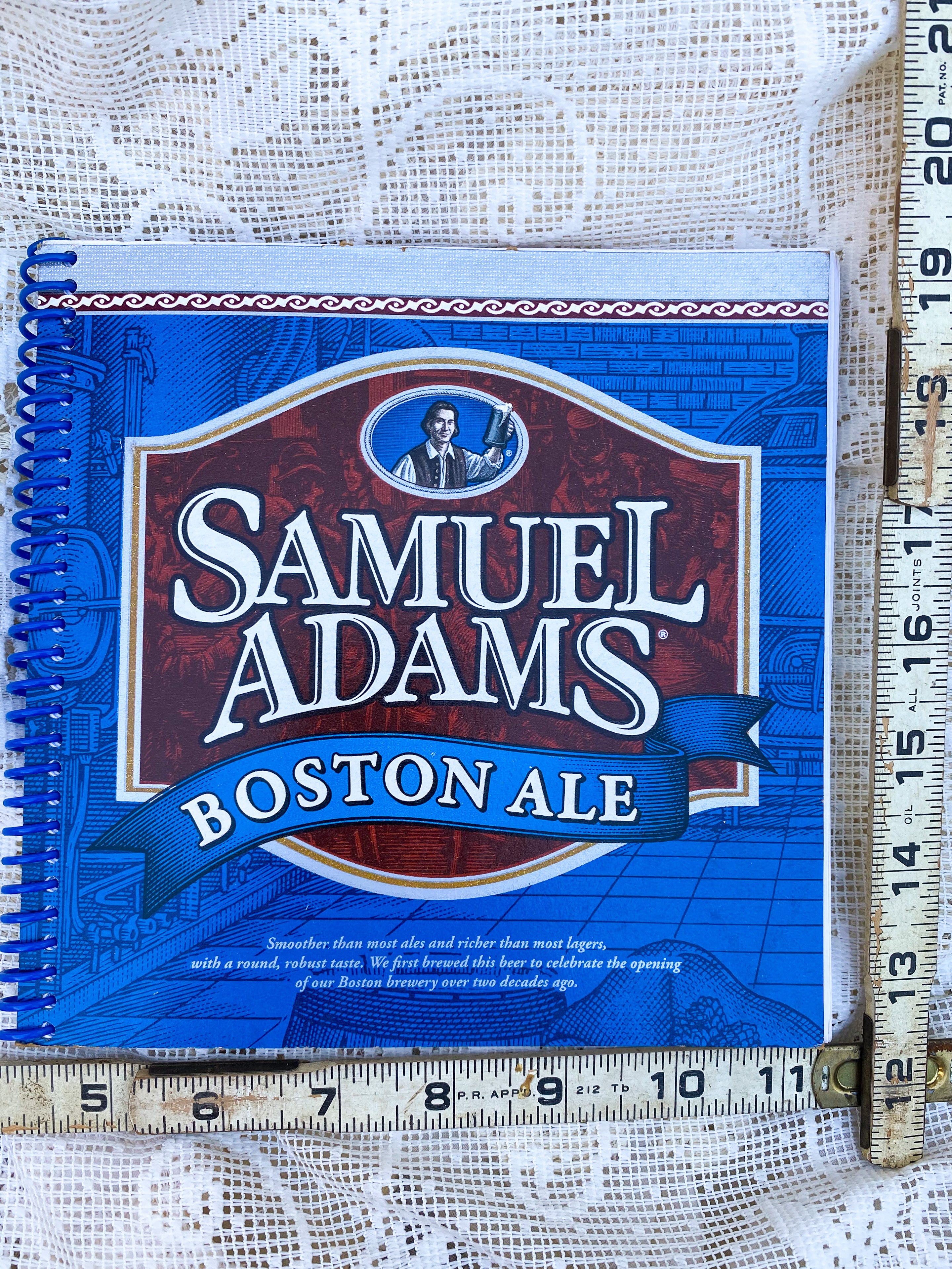 Samuel Adams Boston Ale Recycled Beer Carton Notebook