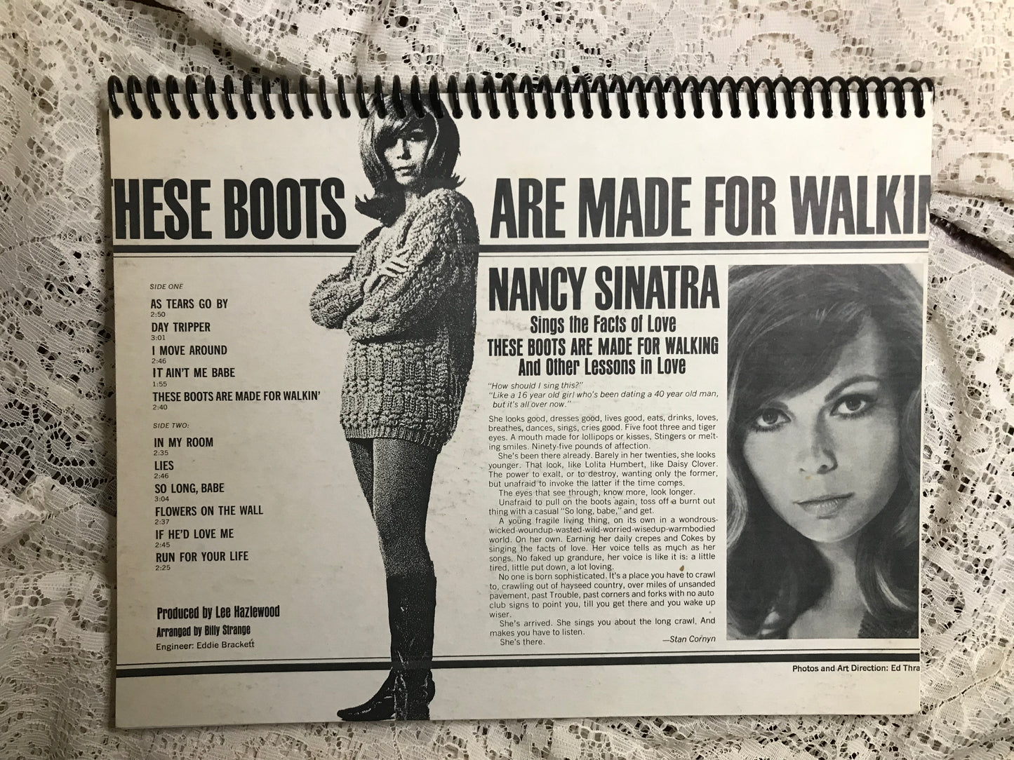 Nancy Sinatra Boots Album Cover Notebook