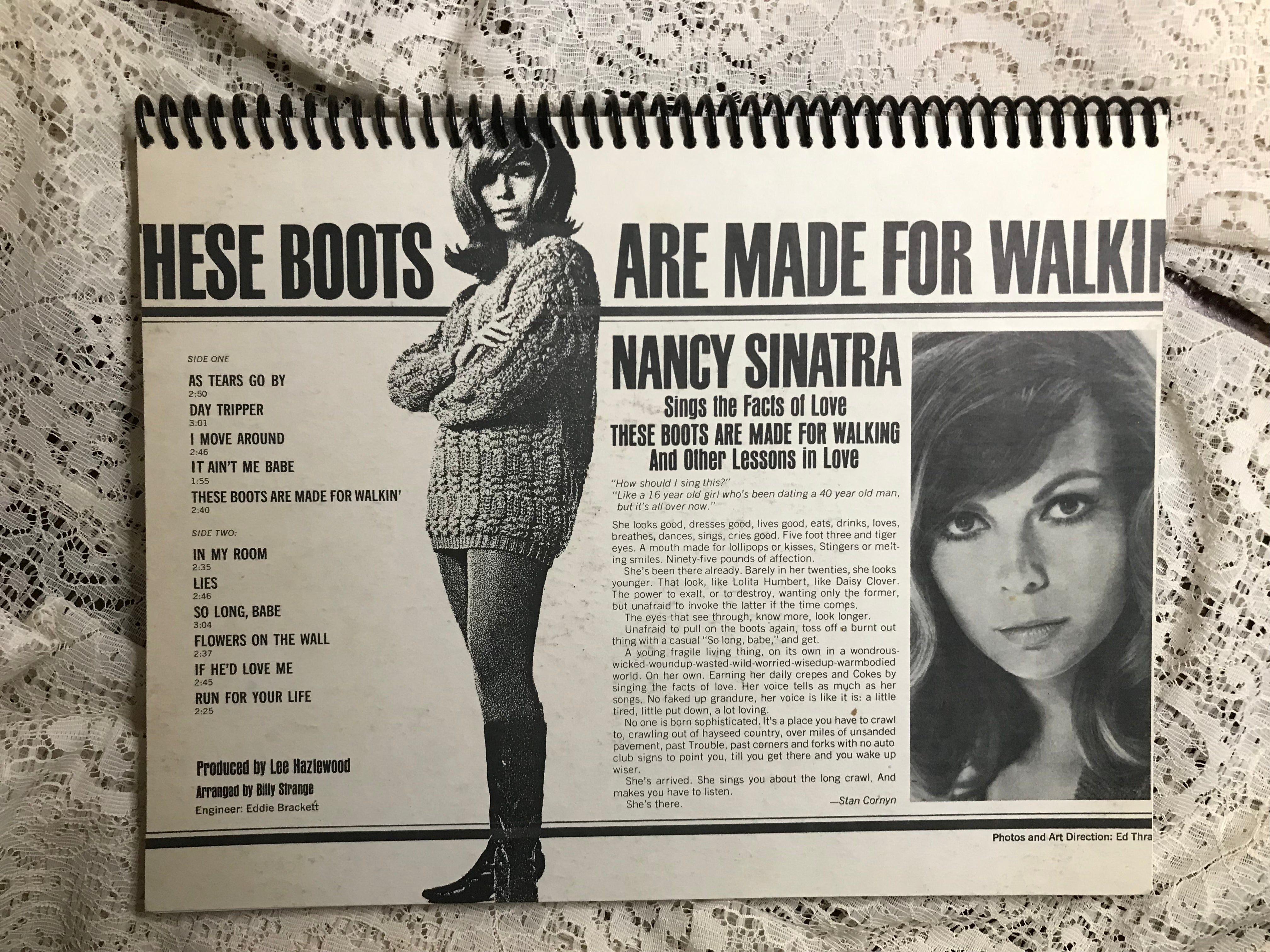 Nancy Sinatra Boots Album Cover Notebook