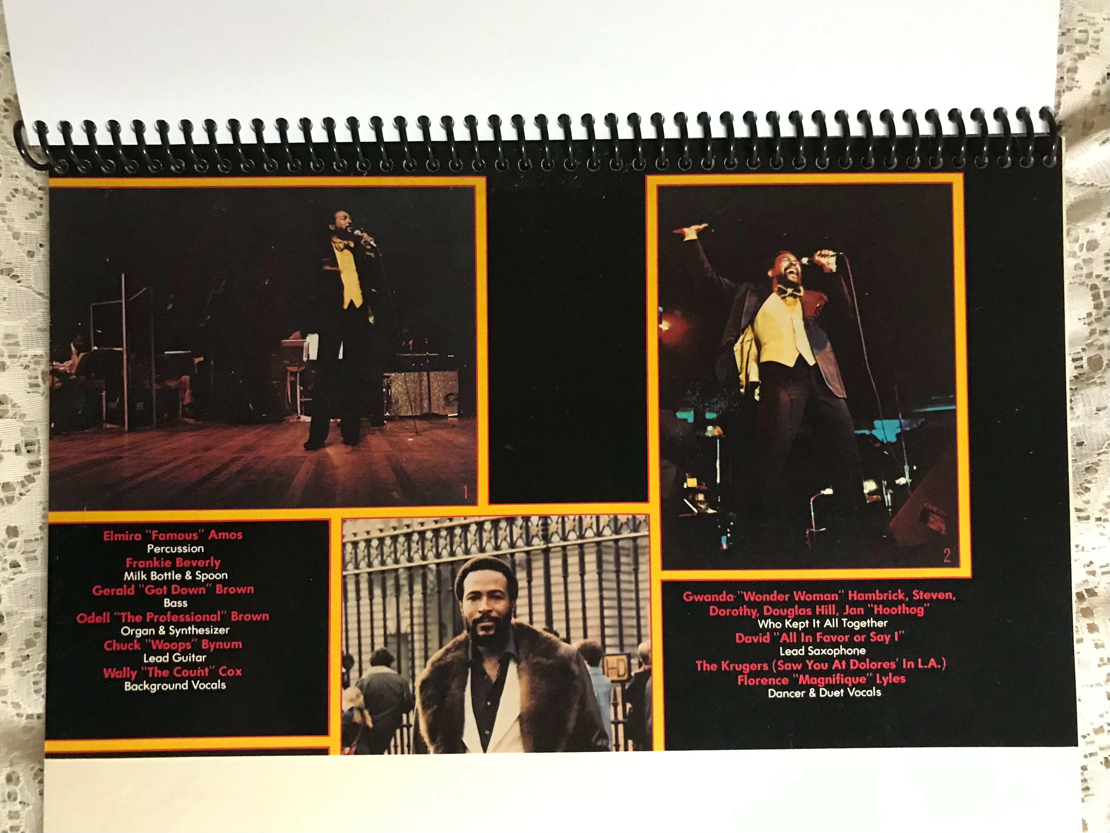 Marvin Gaye  at the London Palladium Album Cover Notebook