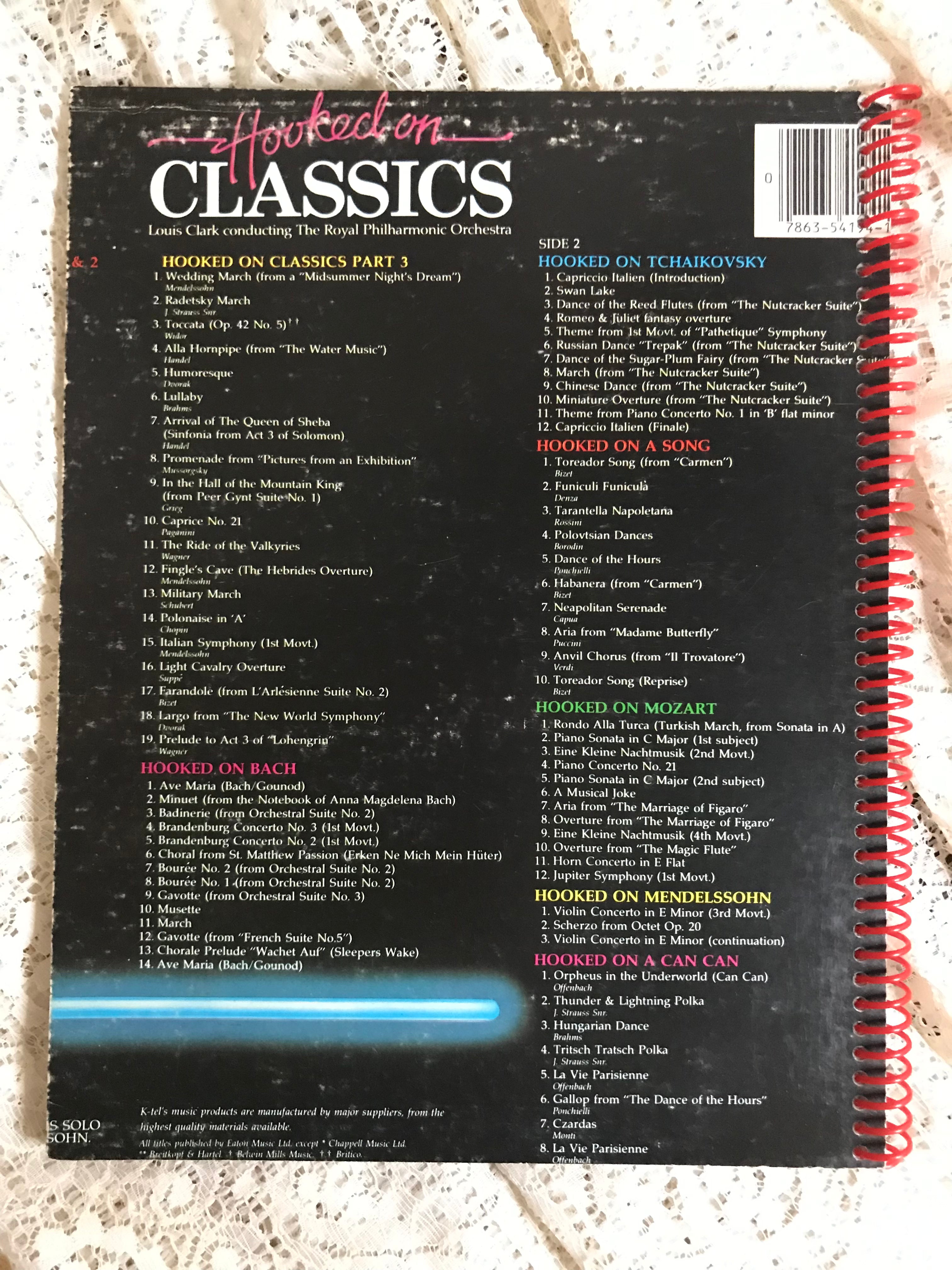 Hooked on Classics Album Cover Notebook