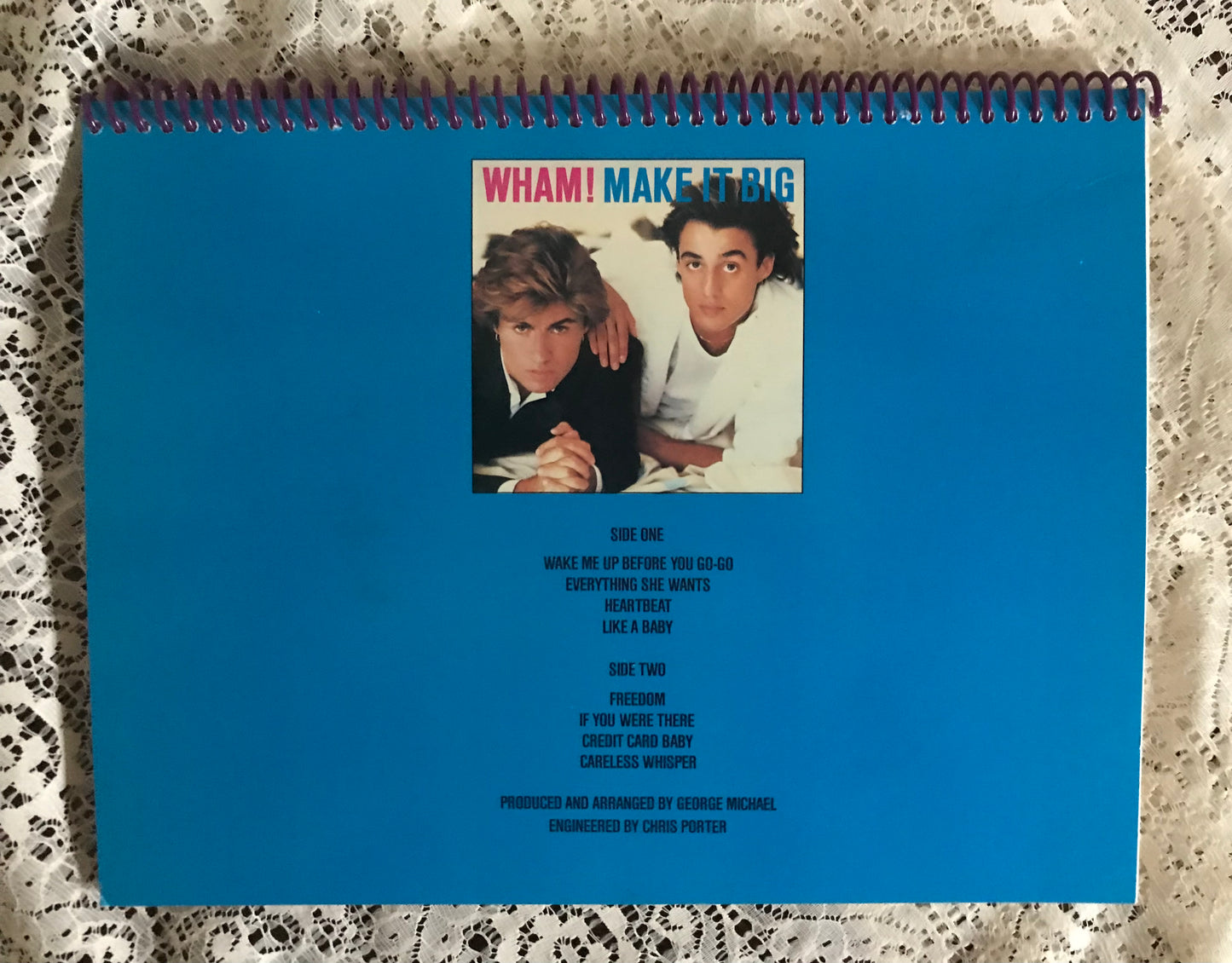 Wham Make It Big Album Cover Notebook