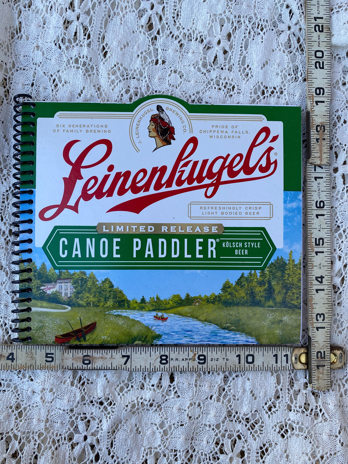 Leinenkugel’s Canoe Paddler Recycled Beer Carton Notebook