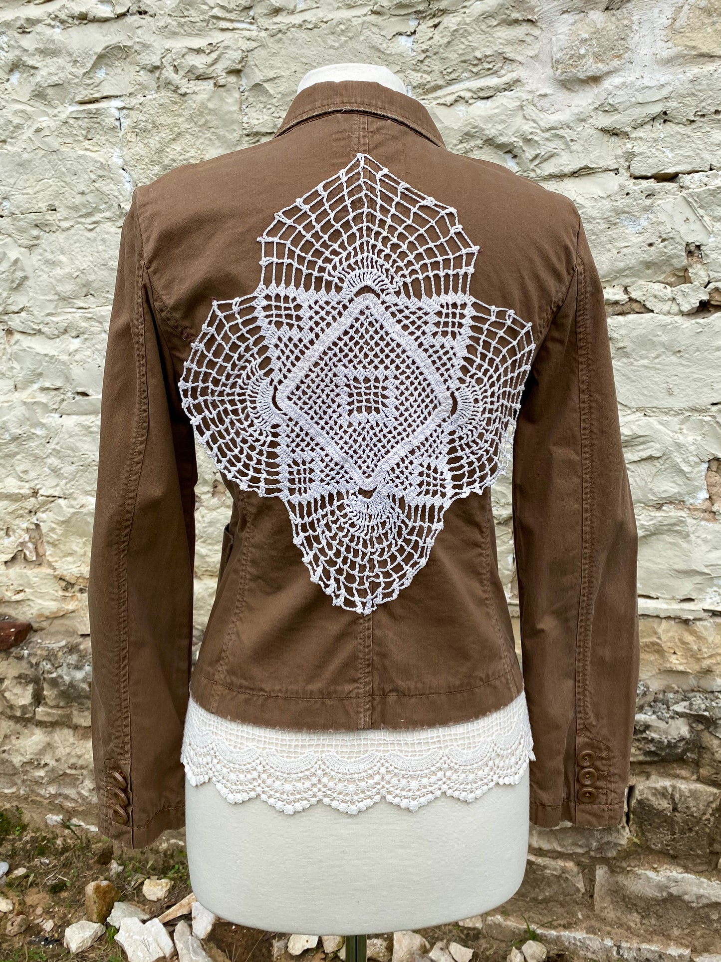 Brown Cotton Jacket - Small