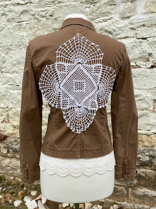 Brown Cotton Jacket - Small
