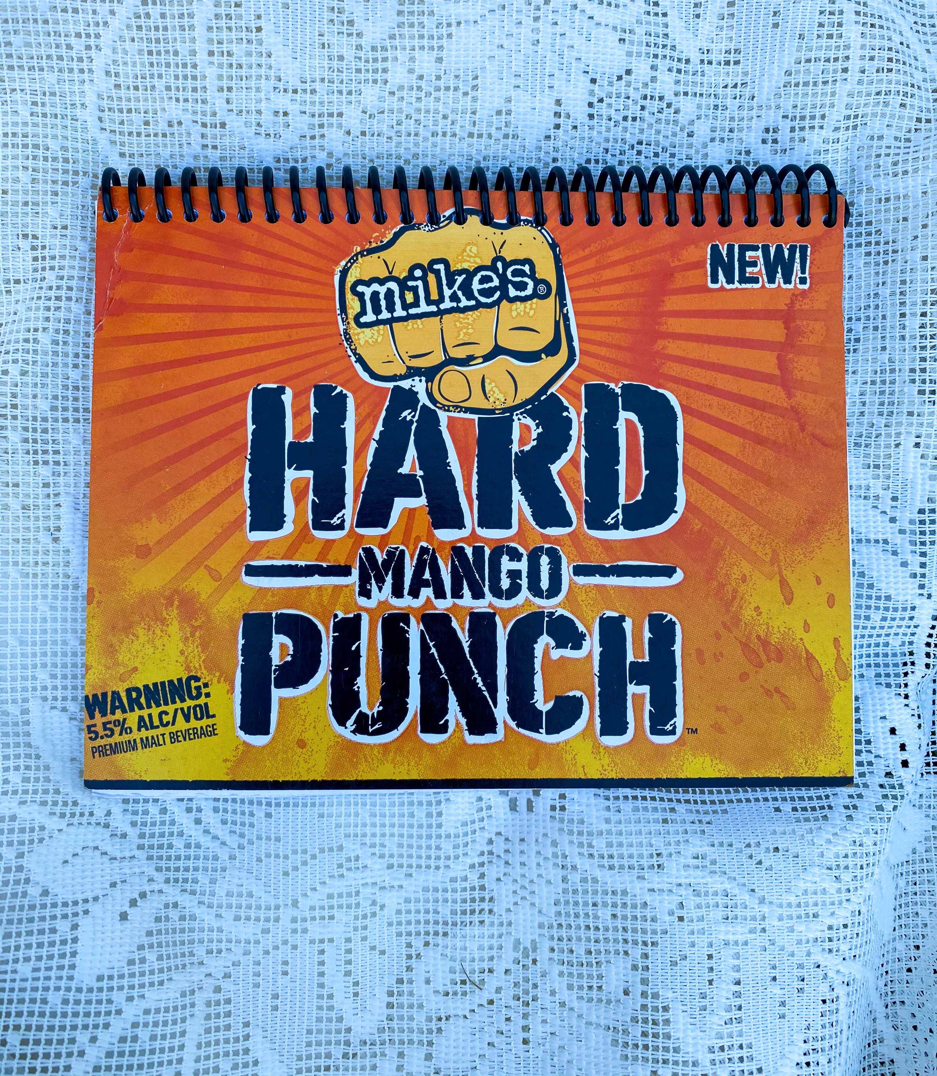 Mike’s Hard Mango Punch Recycled Beer Carton Notebook