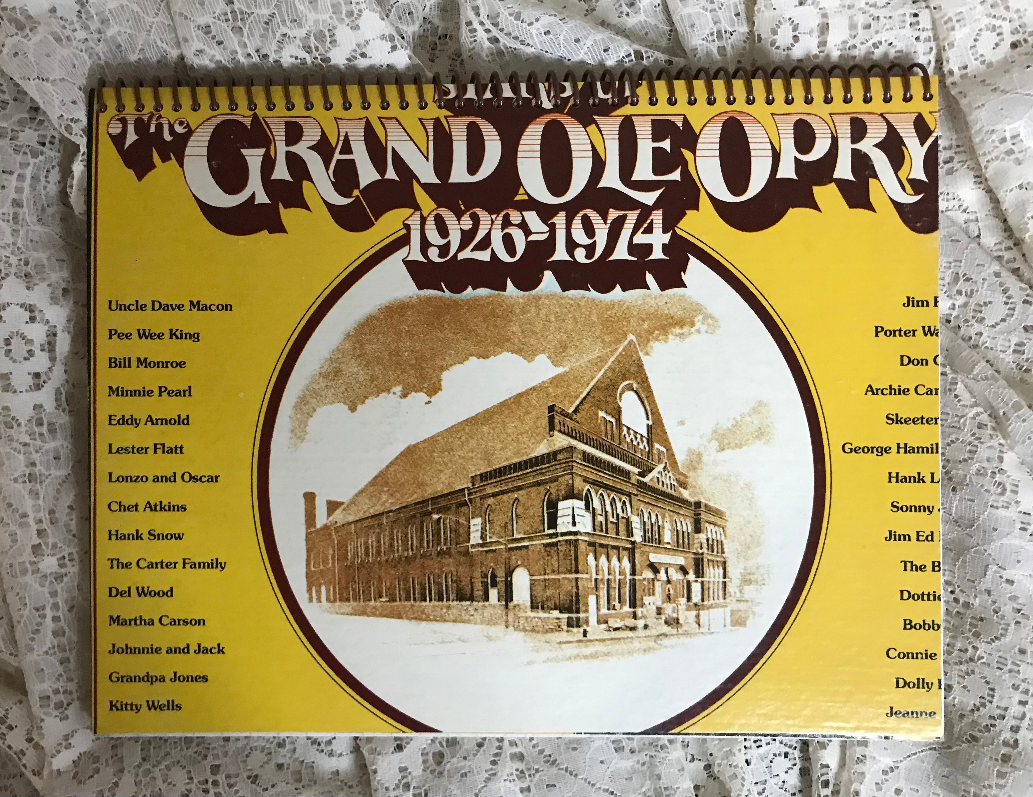 Grand Ole Opry Album Cover Notebook