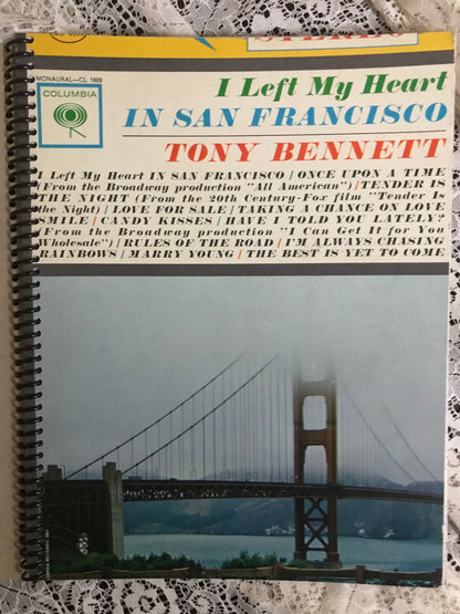 Tony Bennett I Left My Heart In San Francisco Album Cover Notebook