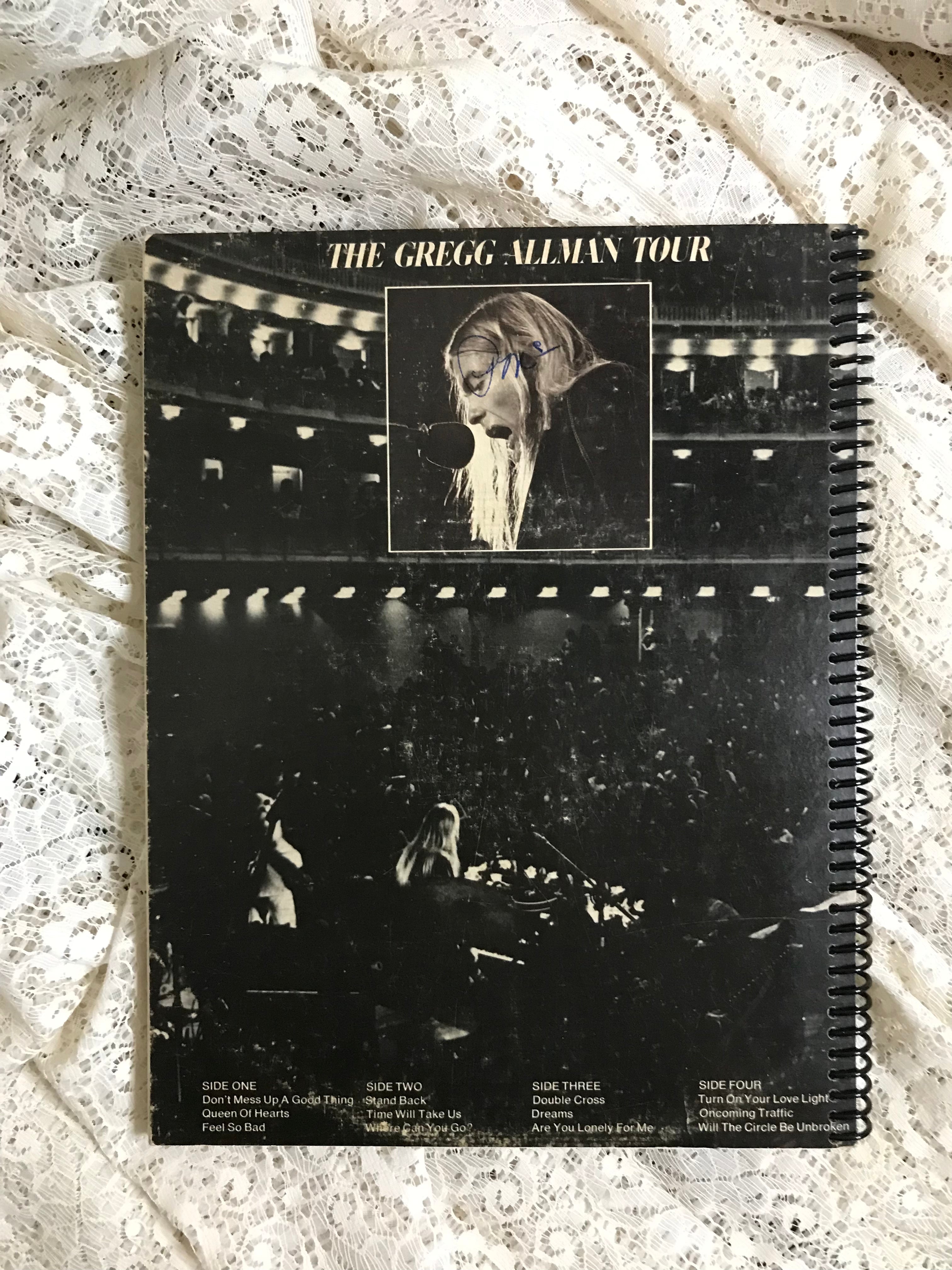 Gregg Allman Tour Album Cover Notebook