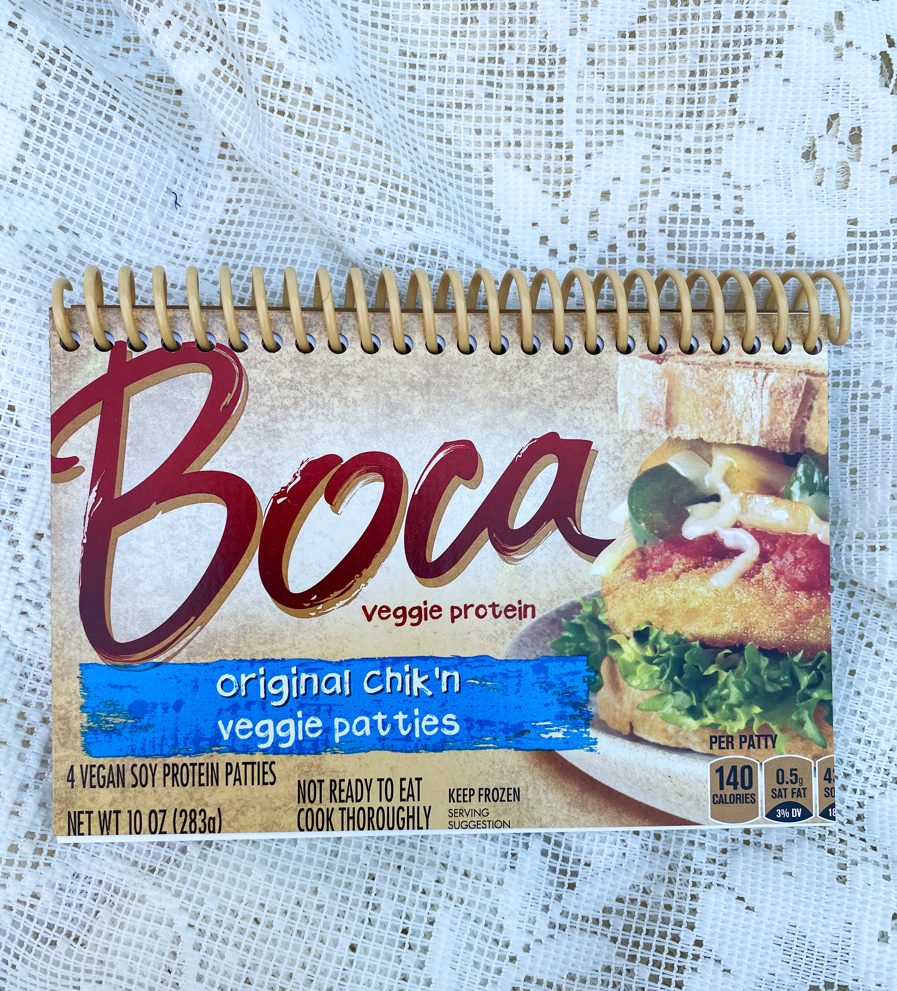 Boca Chik’n Patties Recycled Notebook