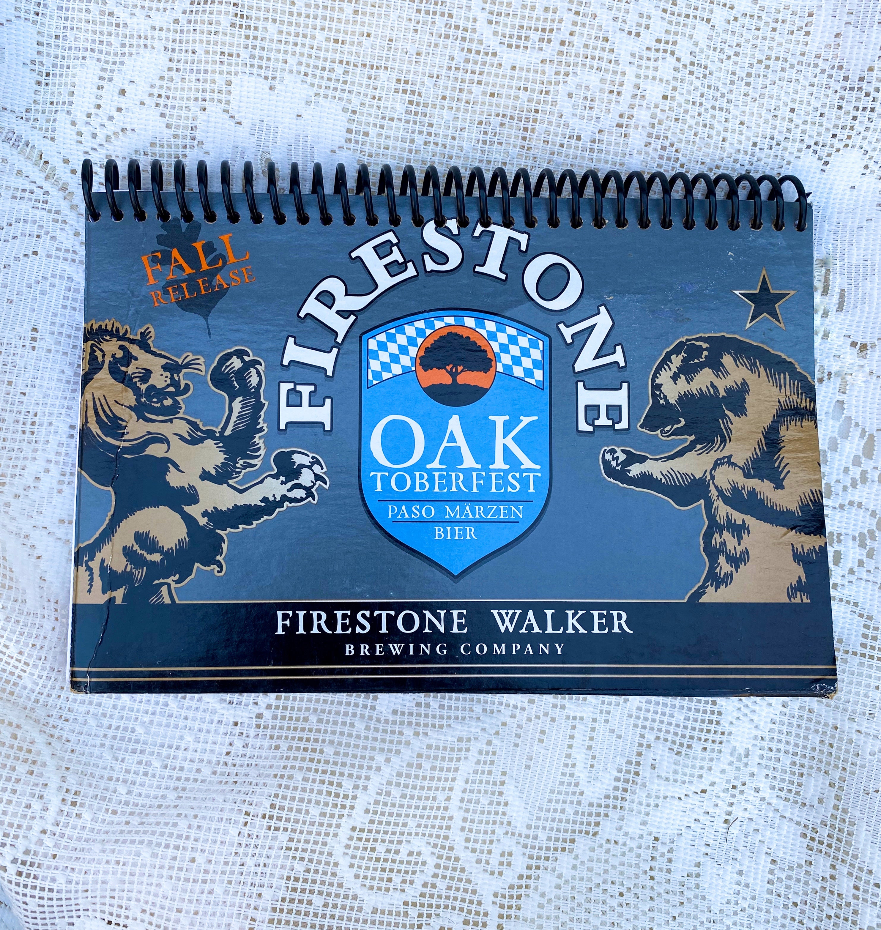 Firestone Oaktoberfest Recycled Beer Carton Notebook