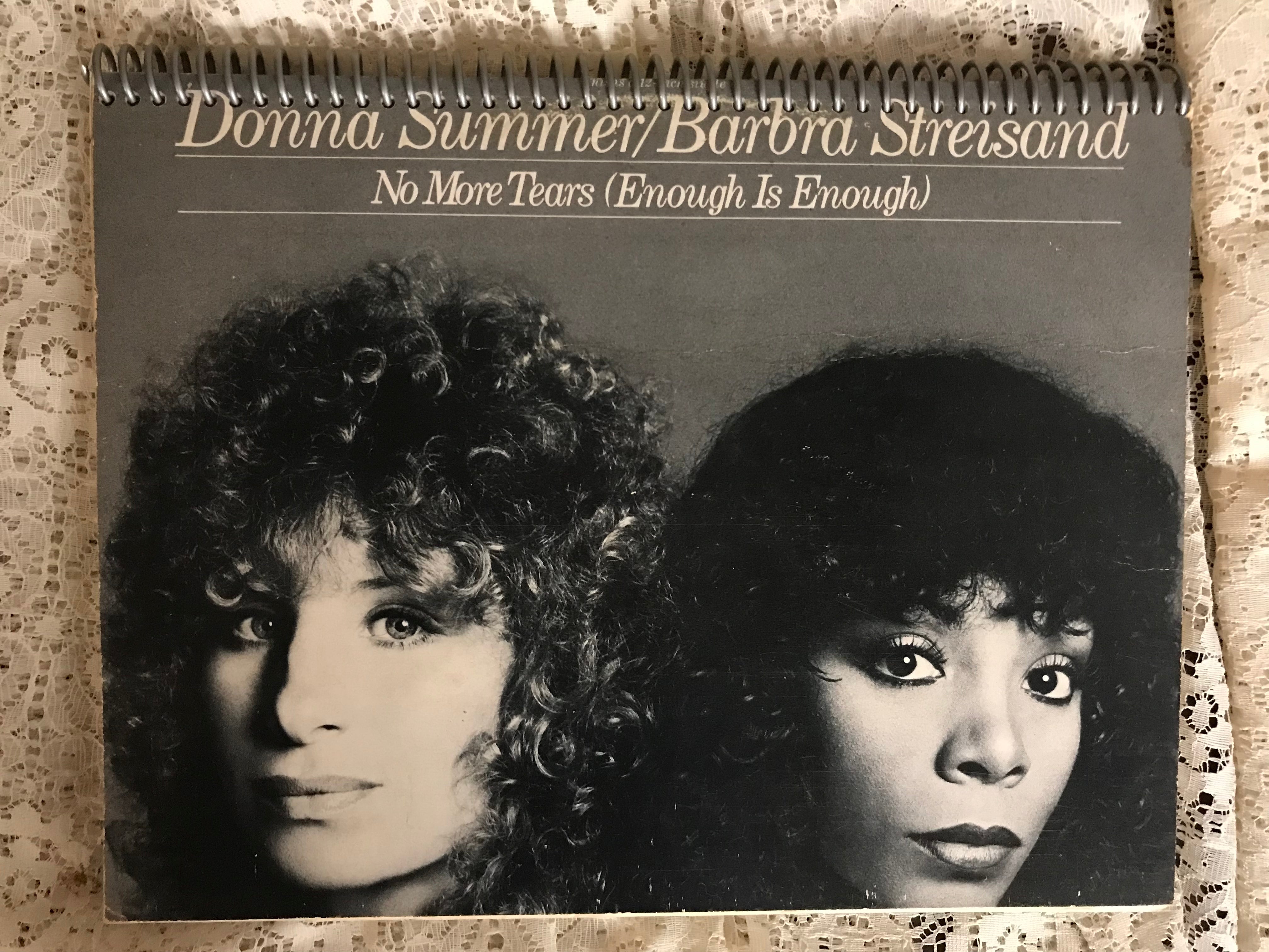 Donna Summer / Barbra Streisand Album Cover Notebook