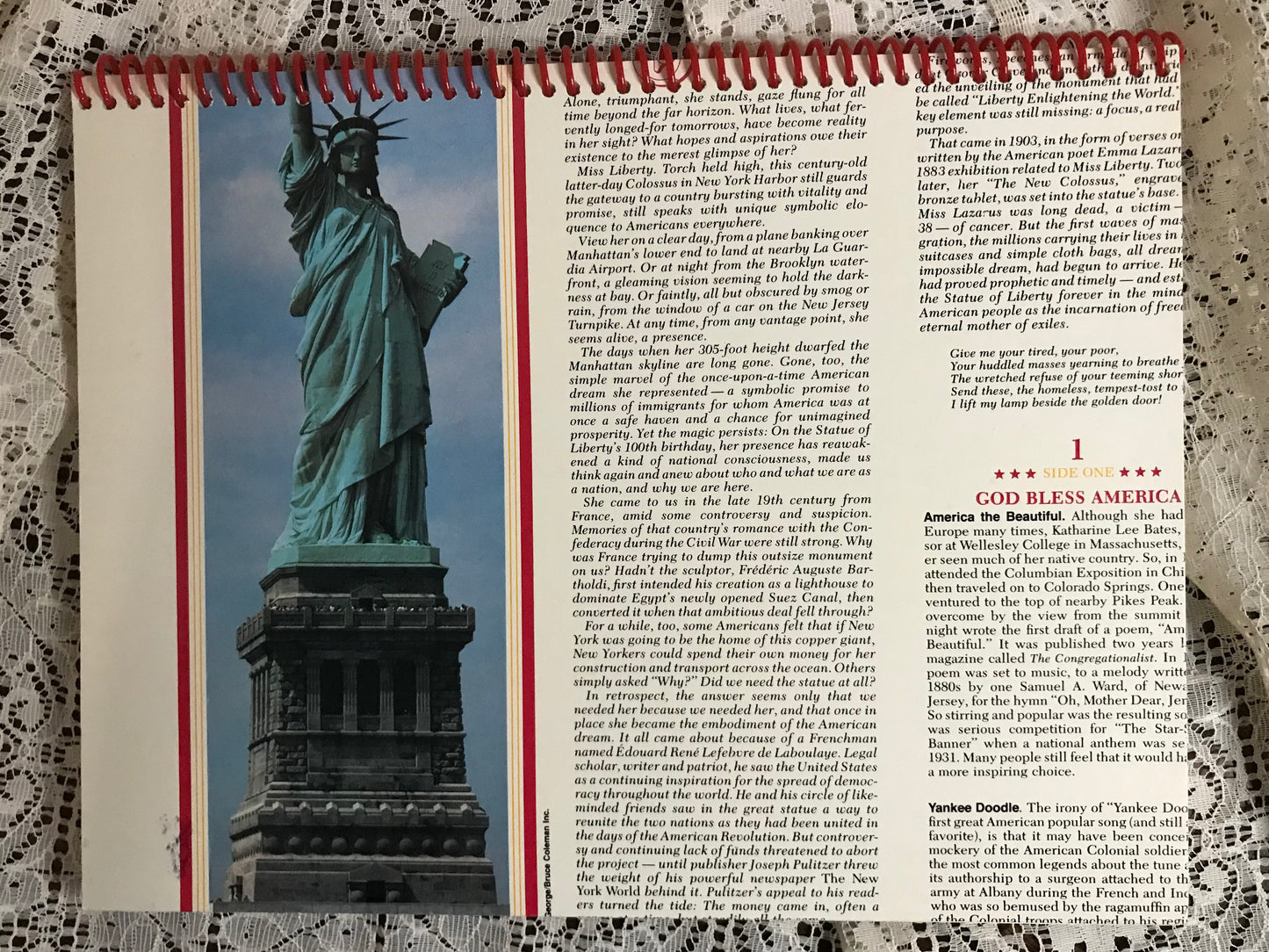 America The Beautiful Album Cover Notebook