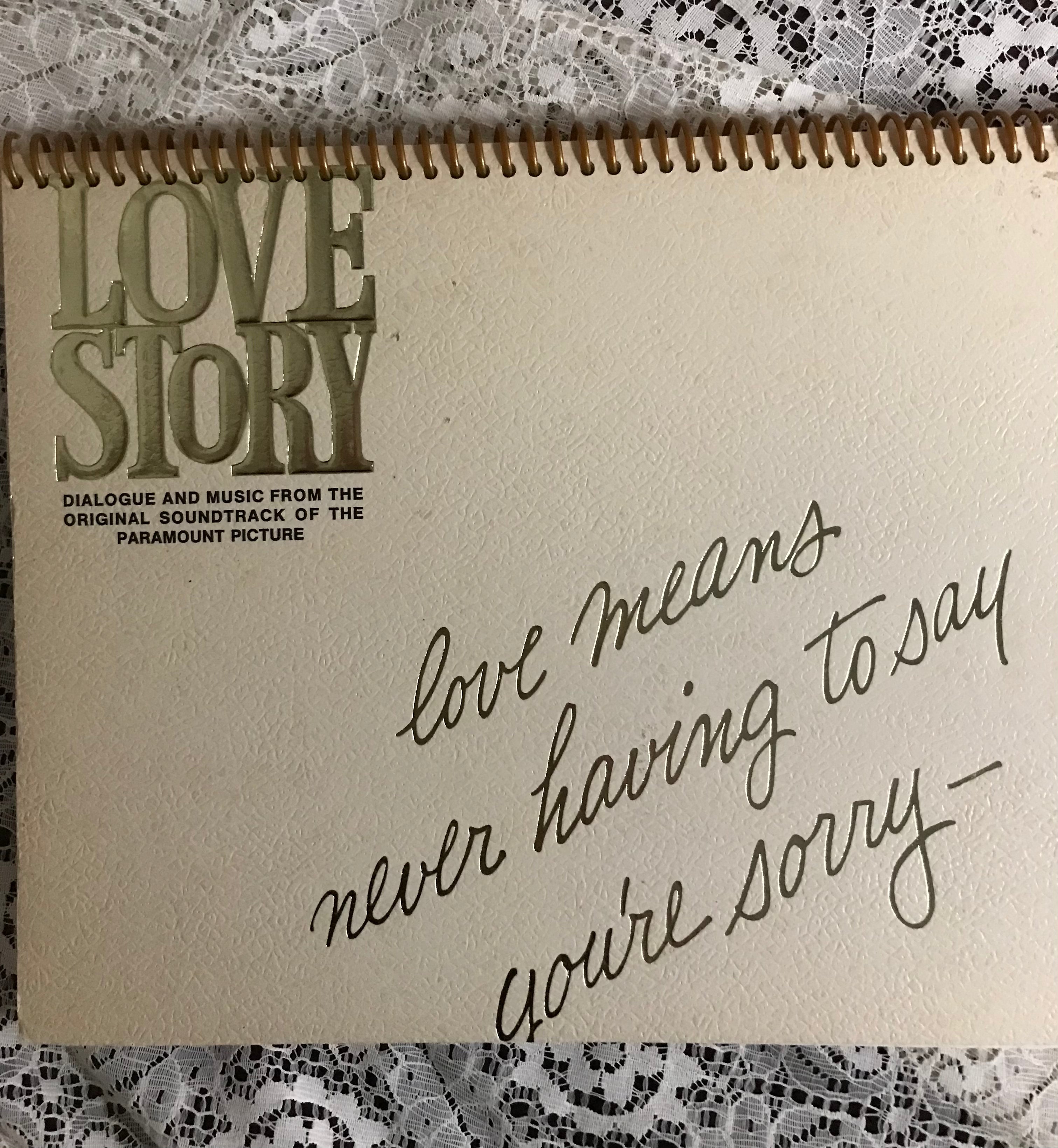 Love Story Album Cover Notebook