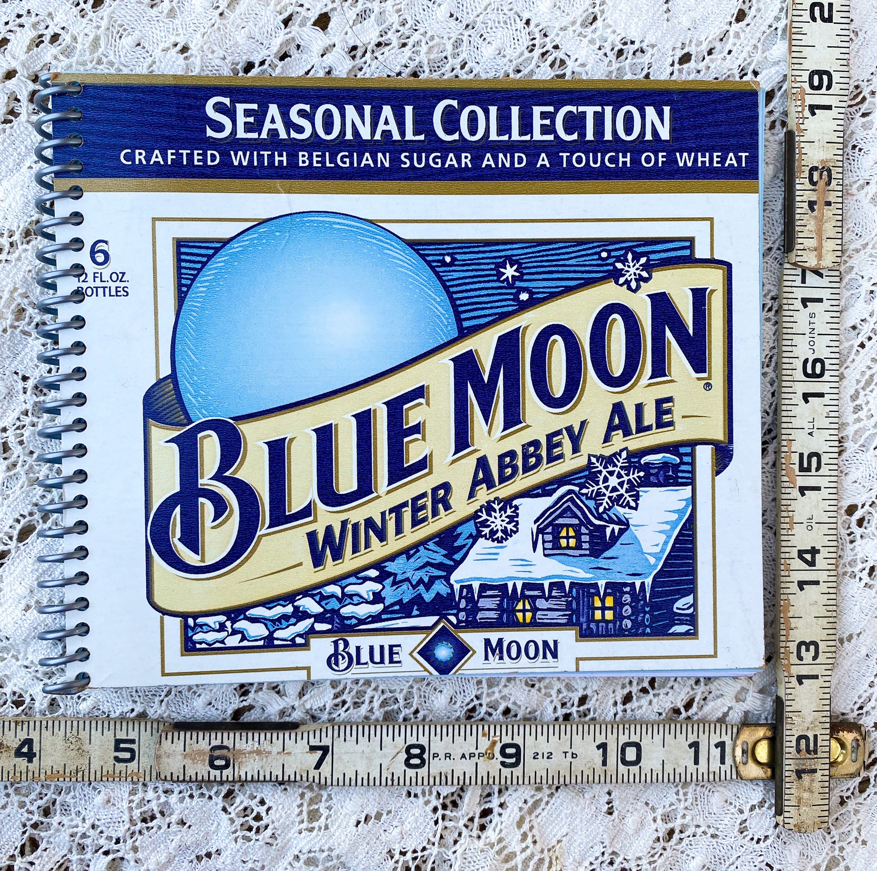 Blue Moon Winter Abbey Ale Recycled Notebook